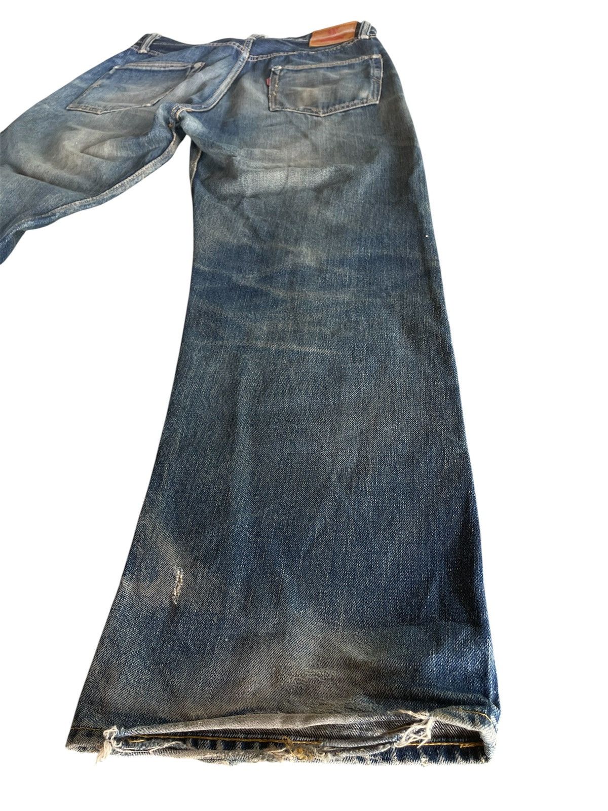 Warehouse & Co. Vintage Japanese Distressed Warehouse Denim Jeans Faded Wash Size US 32 / EU 48 - 6 Thumbnail