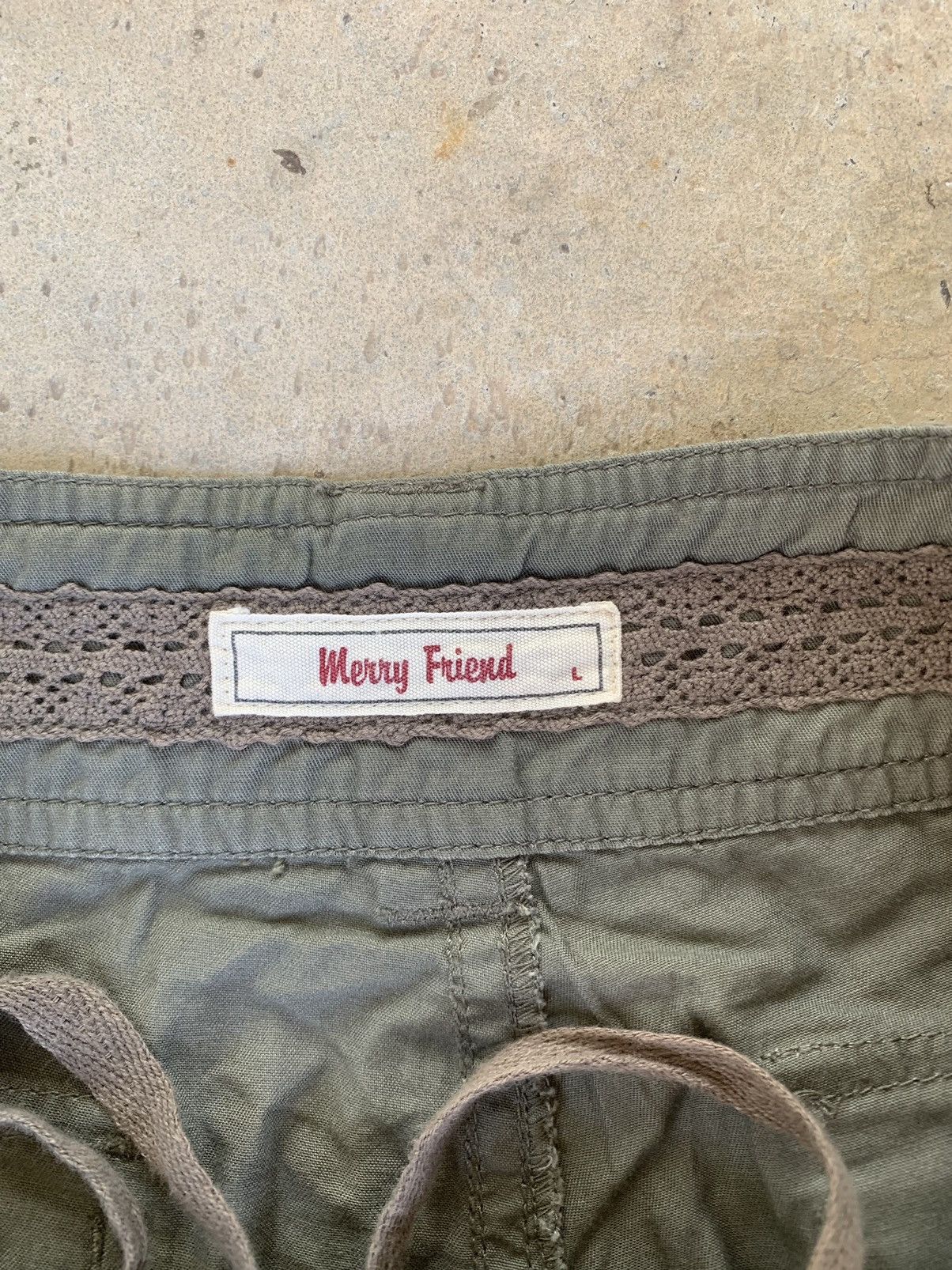 Japanese Brand Flared Merry Friend Cargo Pants Size 33" - 8 Thumbnail