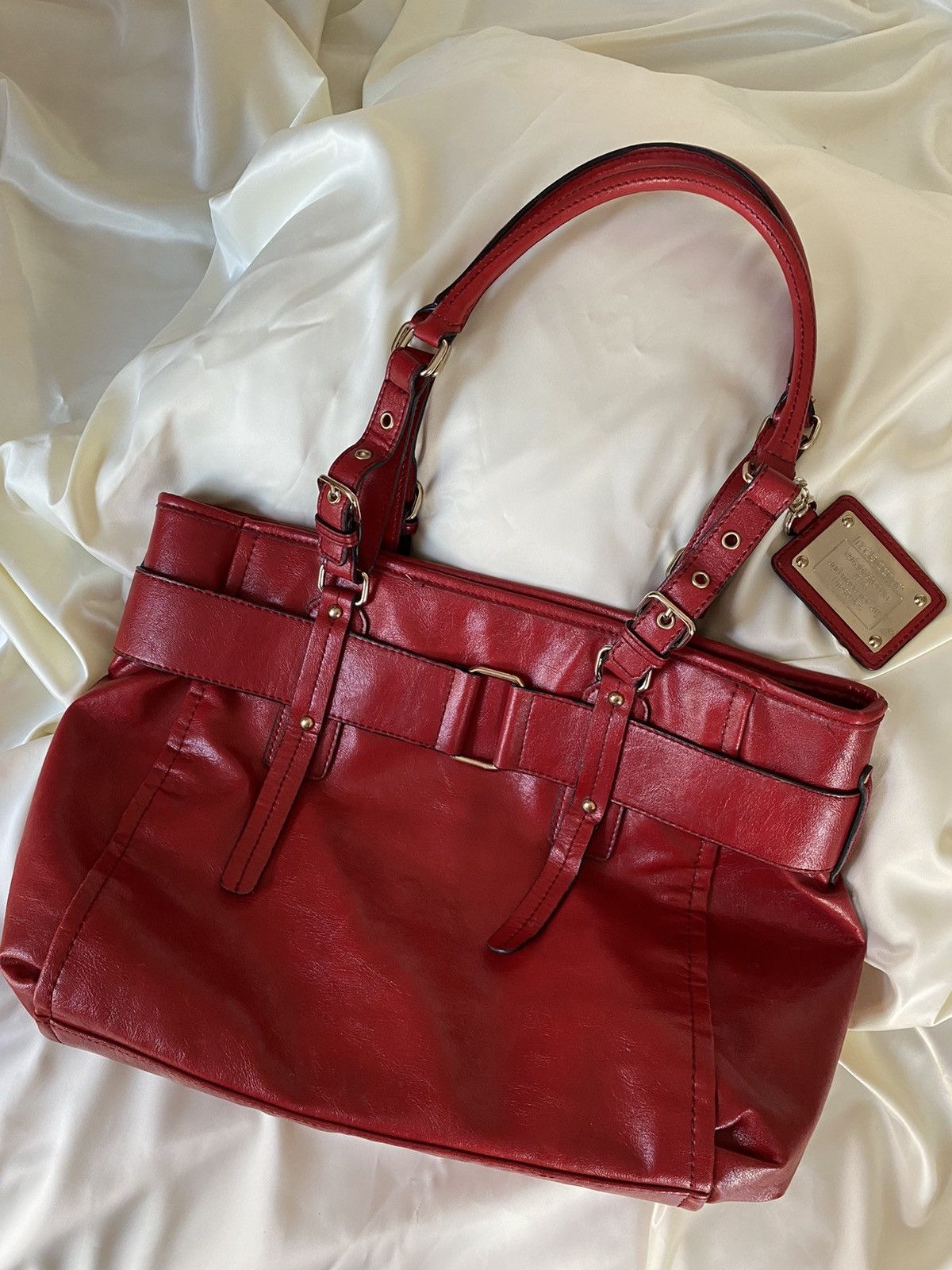 Vintage Vintage leather tote shoulder bag Size ONE SIZE - 1 Thumbnail
