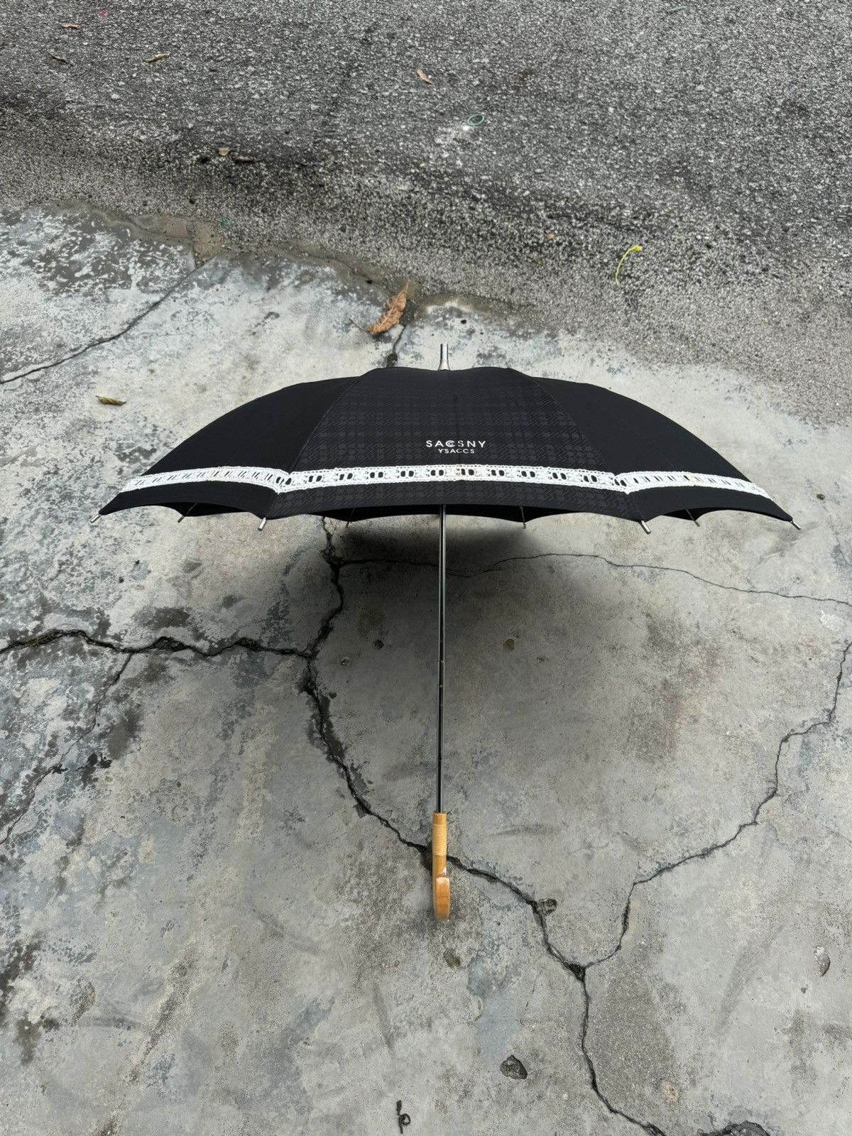VINTAGE YOHJI YAMAMOTO NYLON UMBRELLA WOOD YSACCS