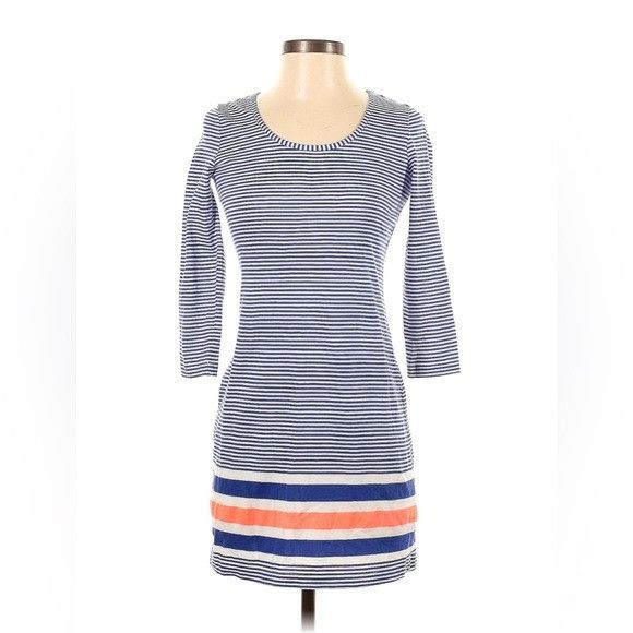 Lilly Pulitzer Lilly Pulitzer Beacon Navy white orange striped Dress Size XXS / US 00 / IT 34 - 1 Thumbnail
