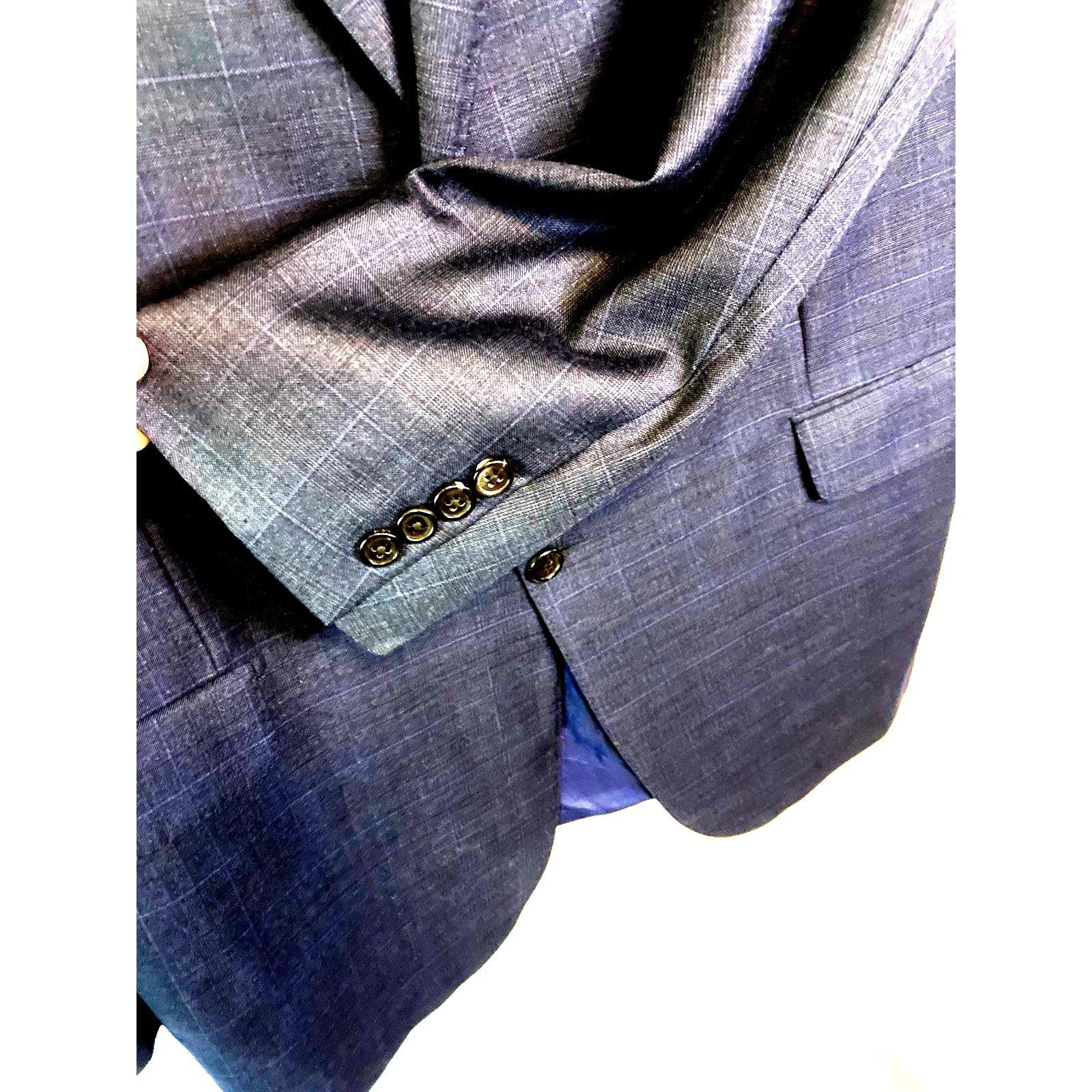 Hickey Freeman 46L Hickey Freeman LORO PIANA Wool Blazer Sport Jacket USA Size 46L - 4 Thumbnail