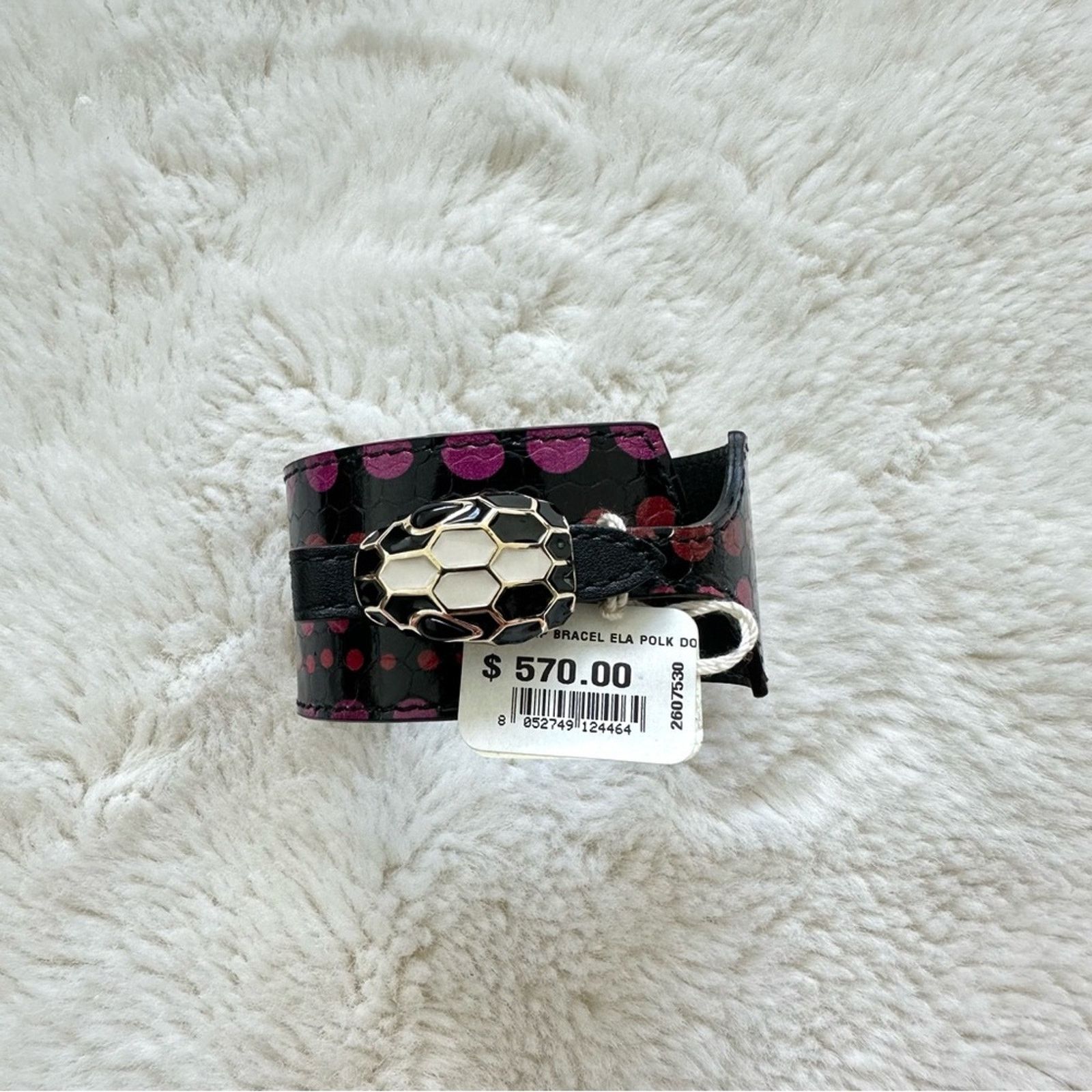 Bvlgari Bvlgari Serpenti Leather And Enamel Bracelet MSRP $570$ Size ONE SIZE - 1 Thumbnail
