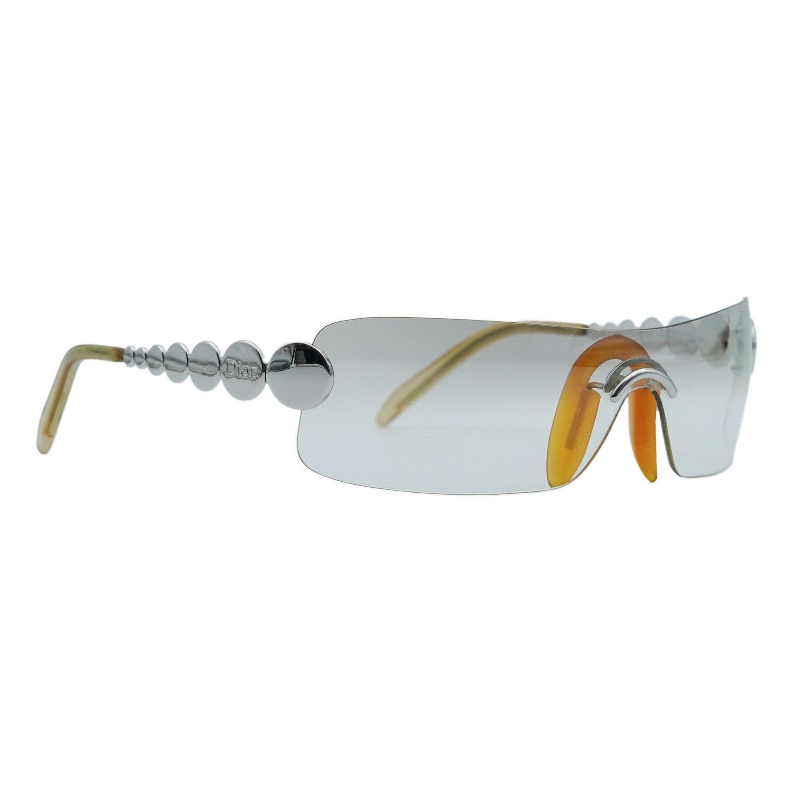Dior × Vintage DIOR Lock Heart Logo Sunglasses Y2k archive