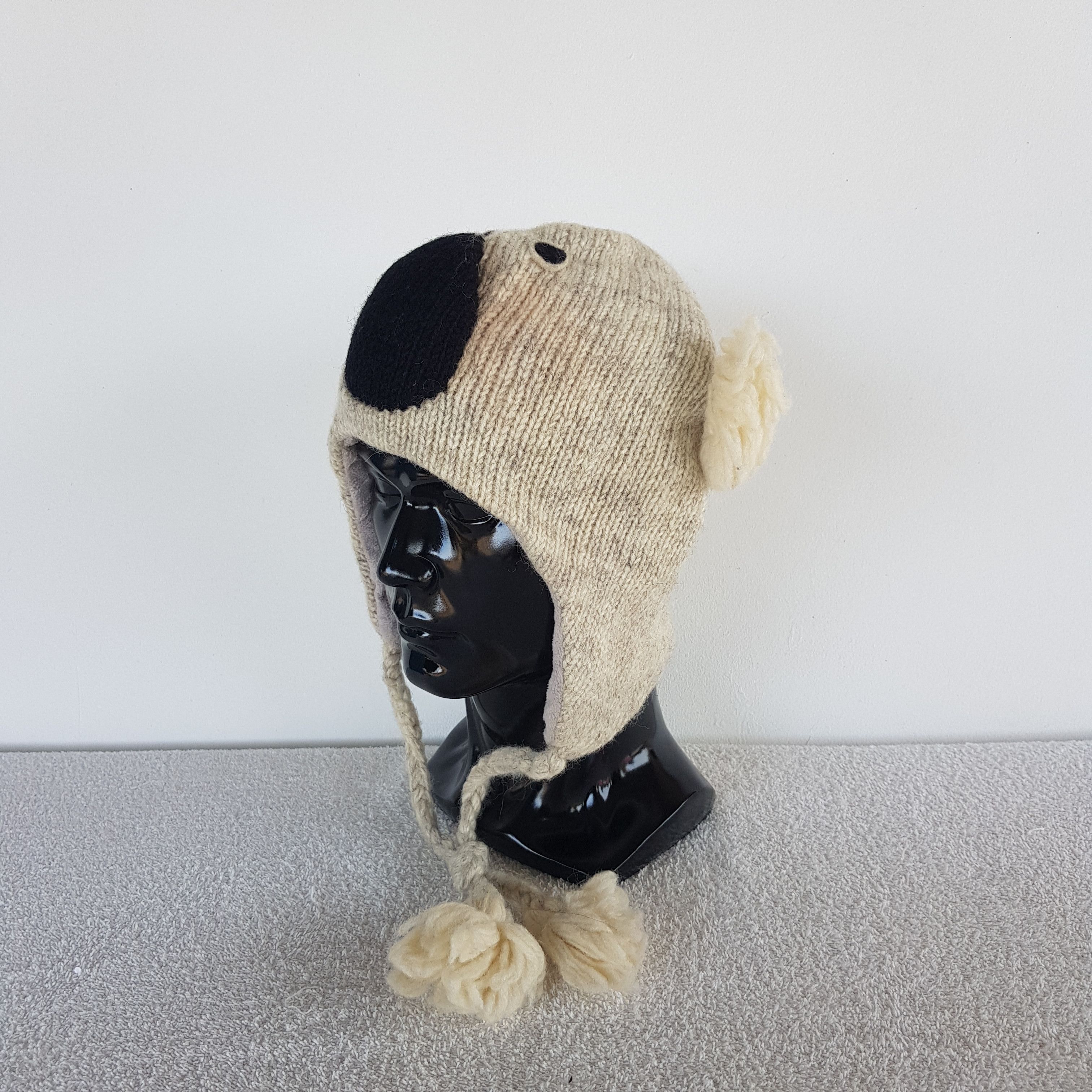Japanese Brand Vintage Koala Bear Earflap Beanie Funny Knit Snow Caps Hats Size ONE SIZE - 1 Thumbnail