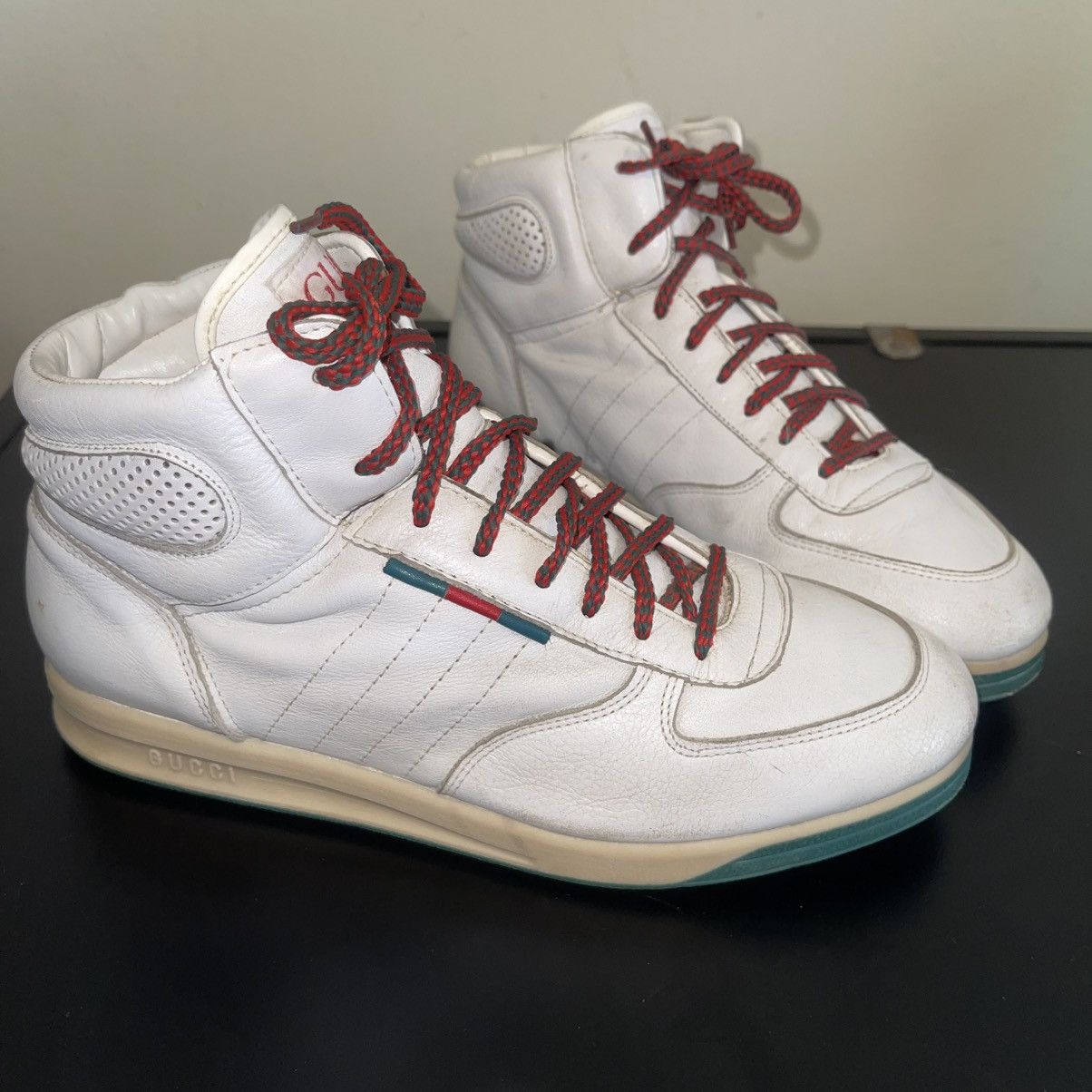 Gucci × Vintage 90s Vintage Gucci Hightop Shoes | Grailed