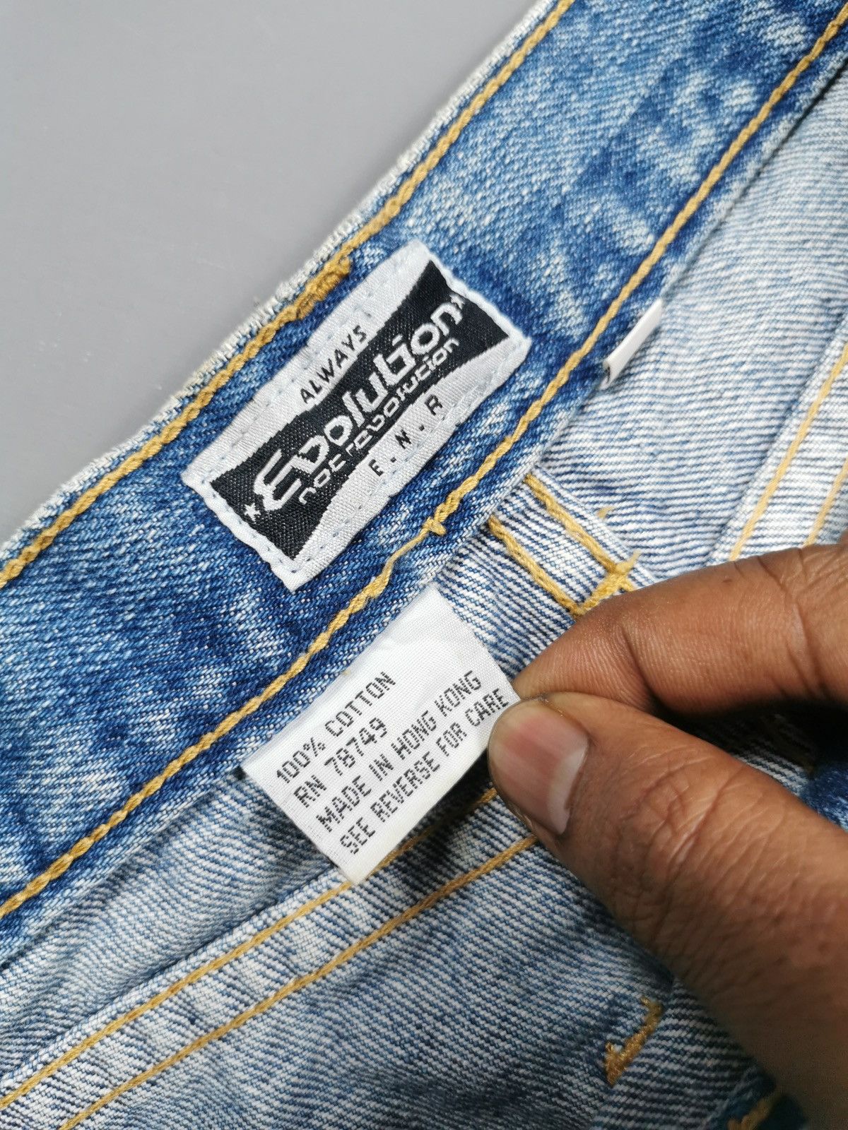 Japanese Brand Flared Evolution Japan Jeans Size US 31 - 10 Thumbnail