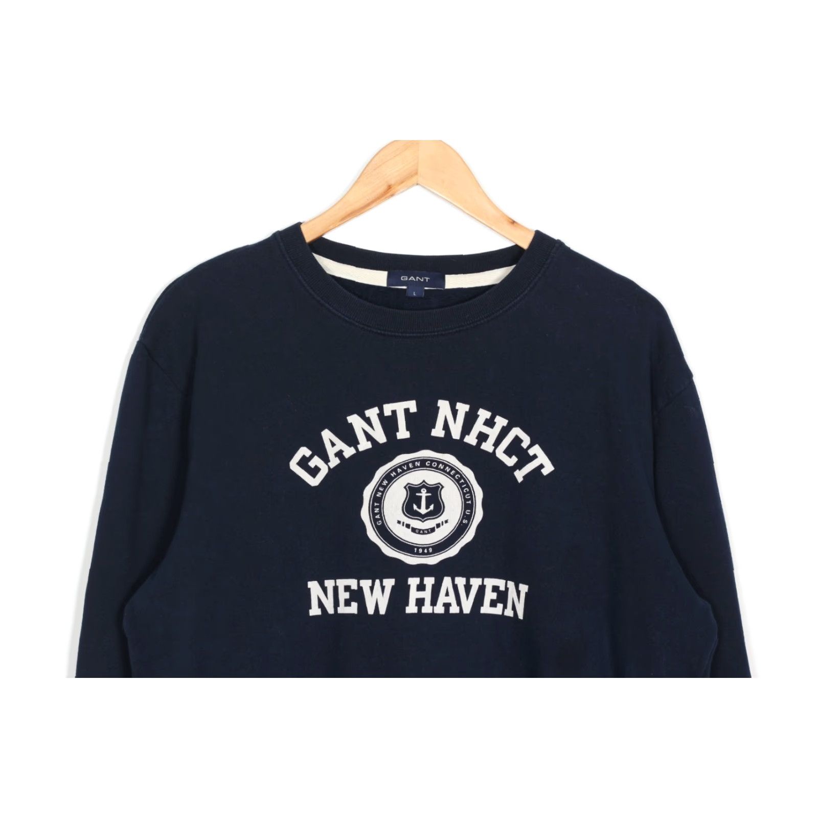 Gant GANT Crew Pullover Sweatshirt Men L Blue VR3752 Size US L / EU 52-54 / 3 - 2 Thumbnail