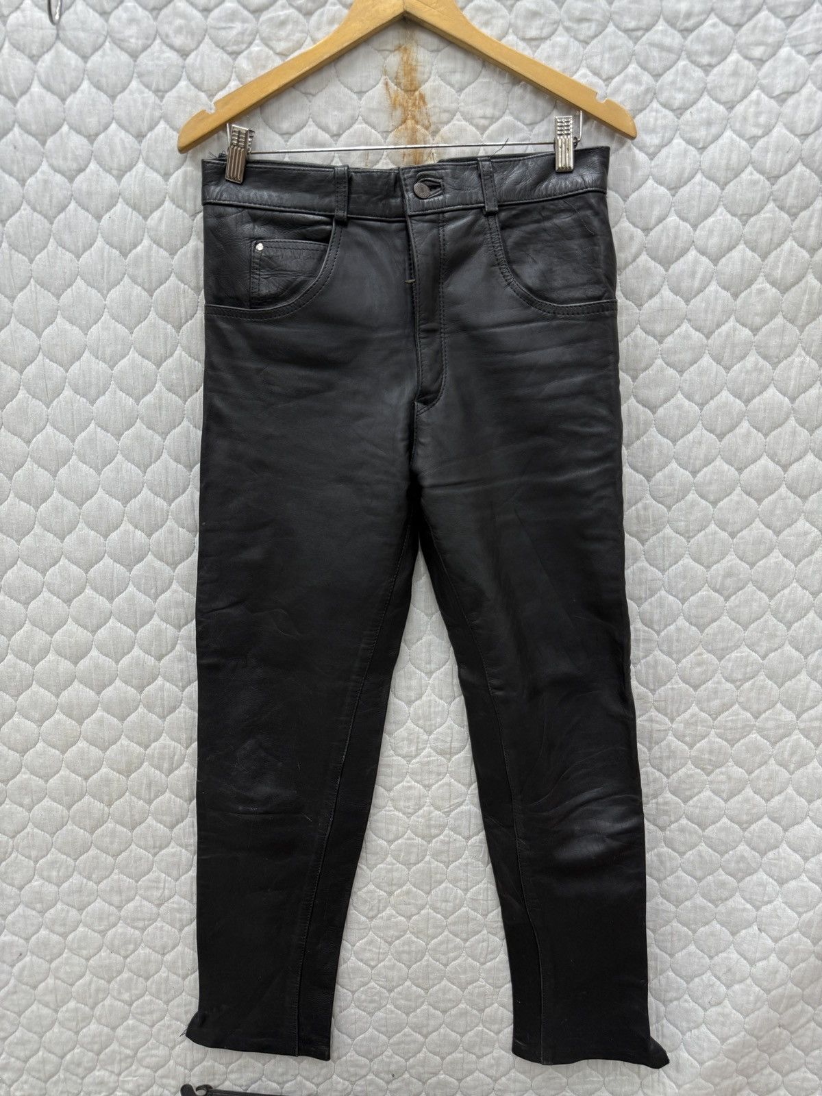 Genuine Leather 🔥🔥🔥STEALS CUIRS LONDON LEATHER PANTS Size US 31 - 2 Thumbnail