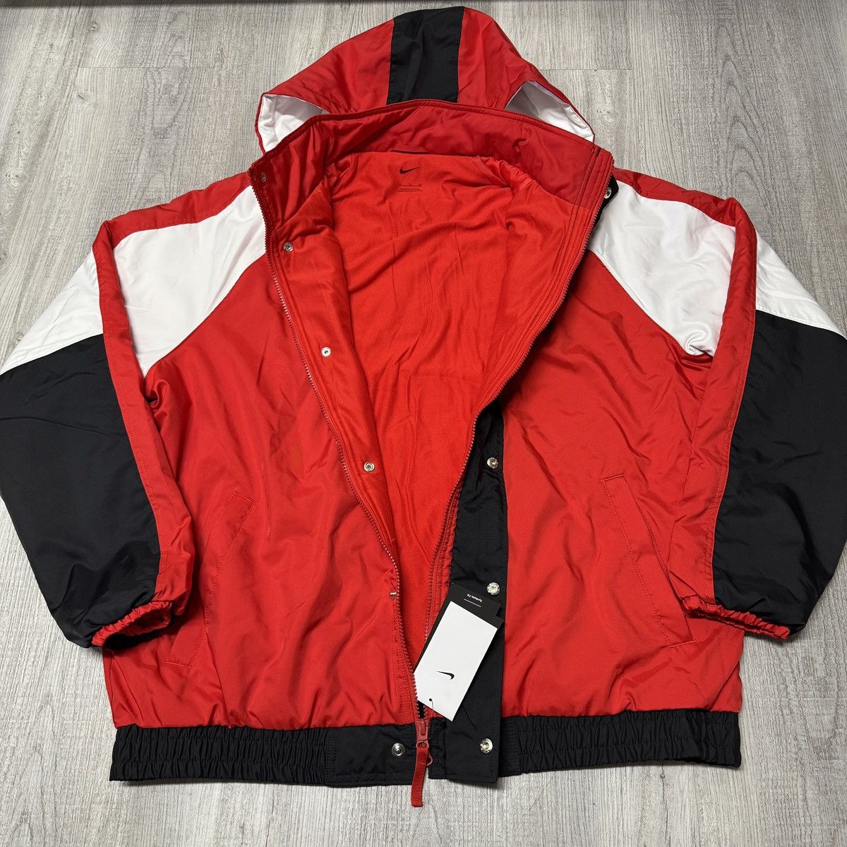 Nike Nike DNA Force Satin Basketball Jacket Full Zip Button Size US XL / EU 56 / 4 - 4 Thumbnail