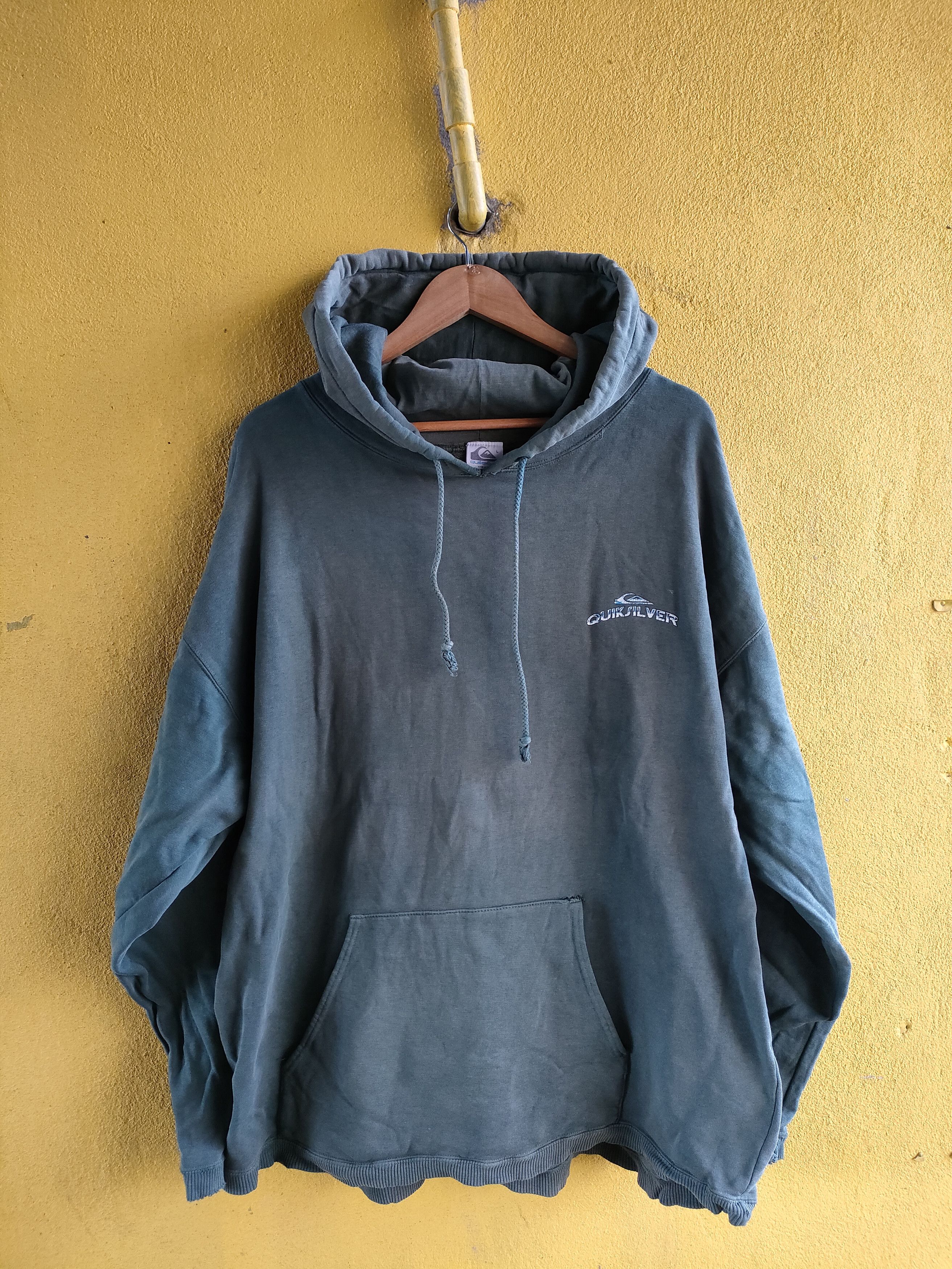 Quiksilver × Vintage Vintage Distressed Quicksilver Hoodie Size US L / EU 52-54 / 3 - 1 Thumbnail