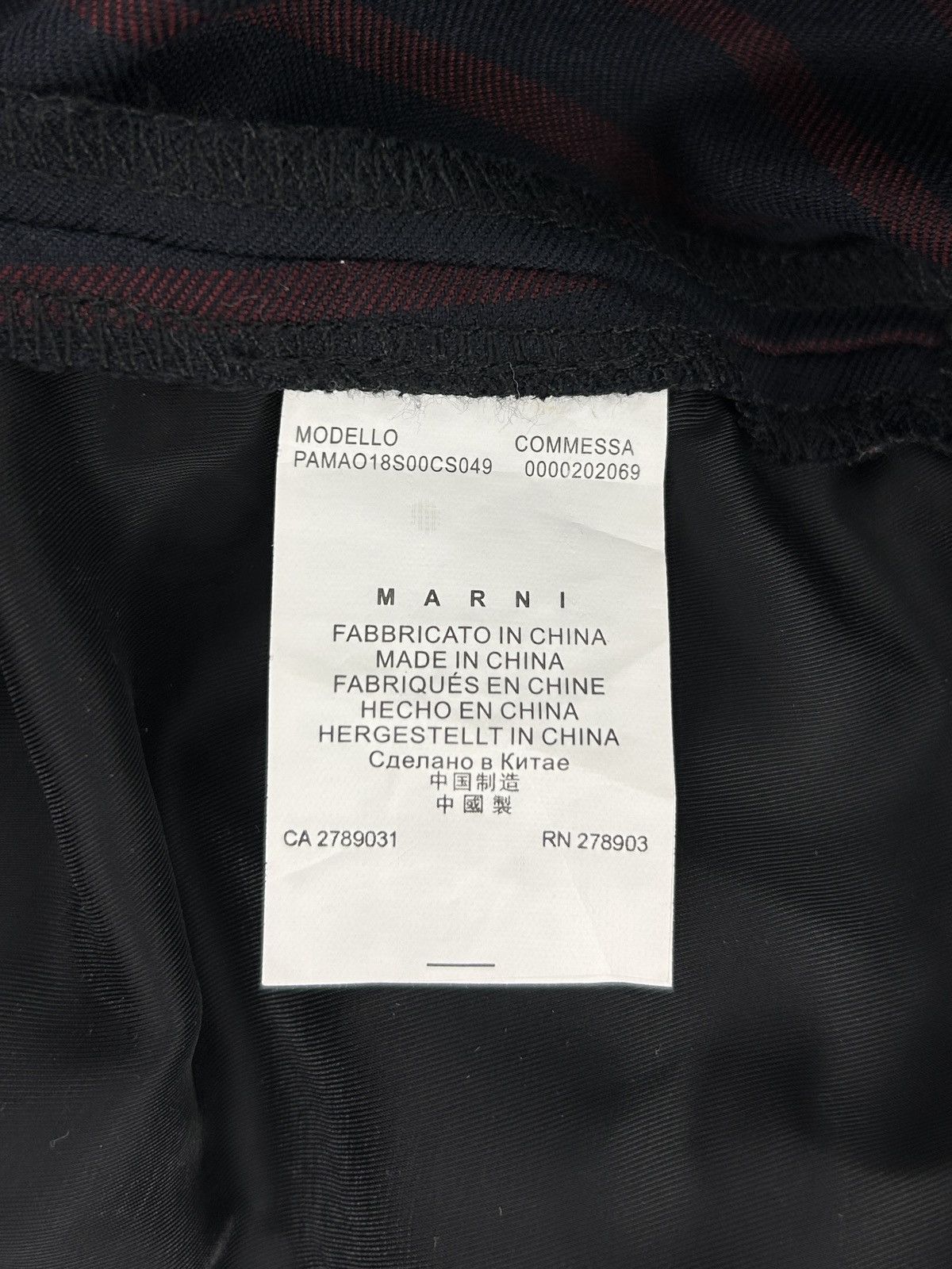 Marni Striped Trousers with Slit Size 27" / US 4 / IT 40 - 9 Thumbnail