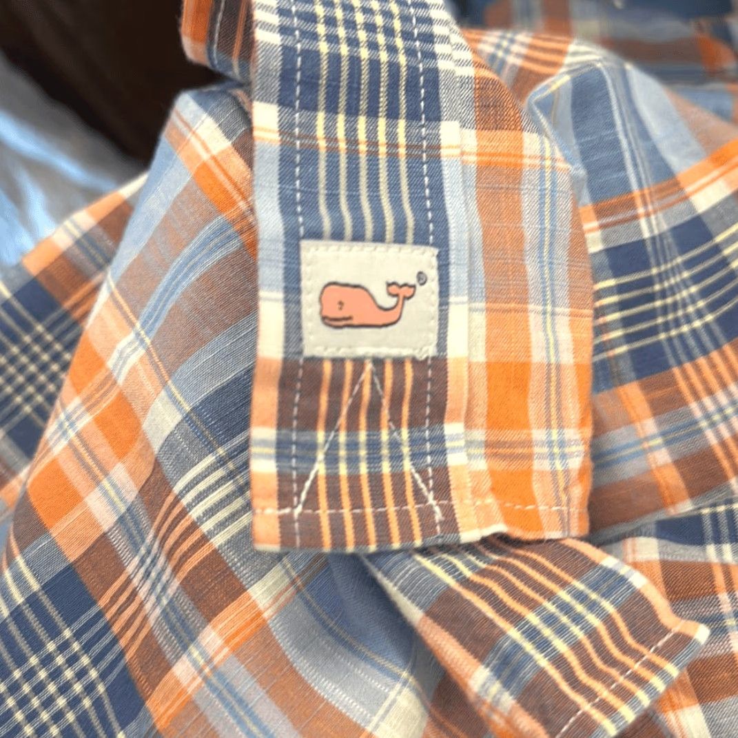 Vineyard Vines Vineyard Vines Murray Shirt Slim Fit 100% Cotton Long Sleeve Blue Plaid Shirt M Mens Button-Up Size US M / EU 48-50 / 2 - 6 Thumbnail