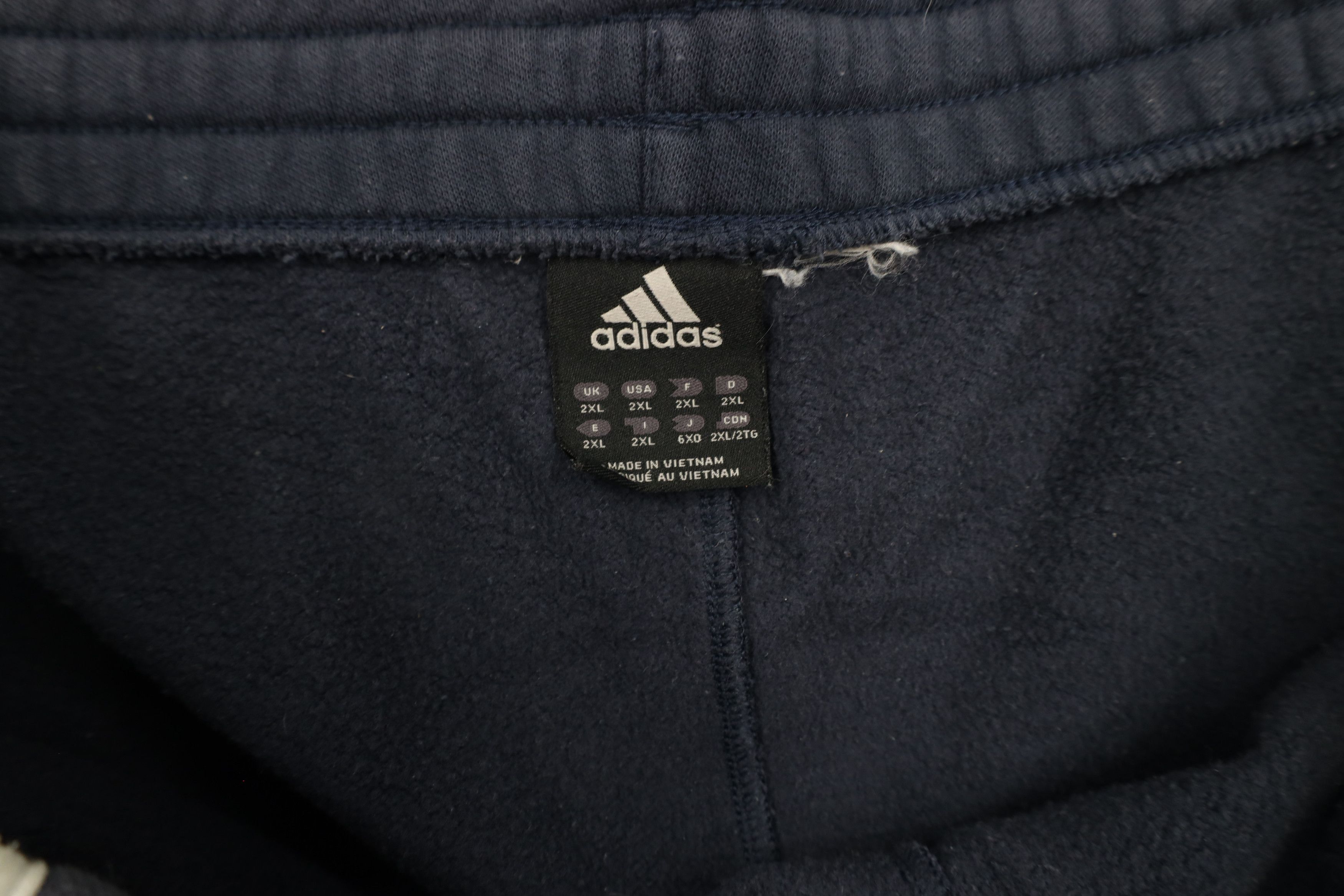 Adidas × Vintage Vintage Adidas Spell Out Striped Wide Leg Sweatpants Blue Size US 40 / EU 56 - 8 Thumbnail
