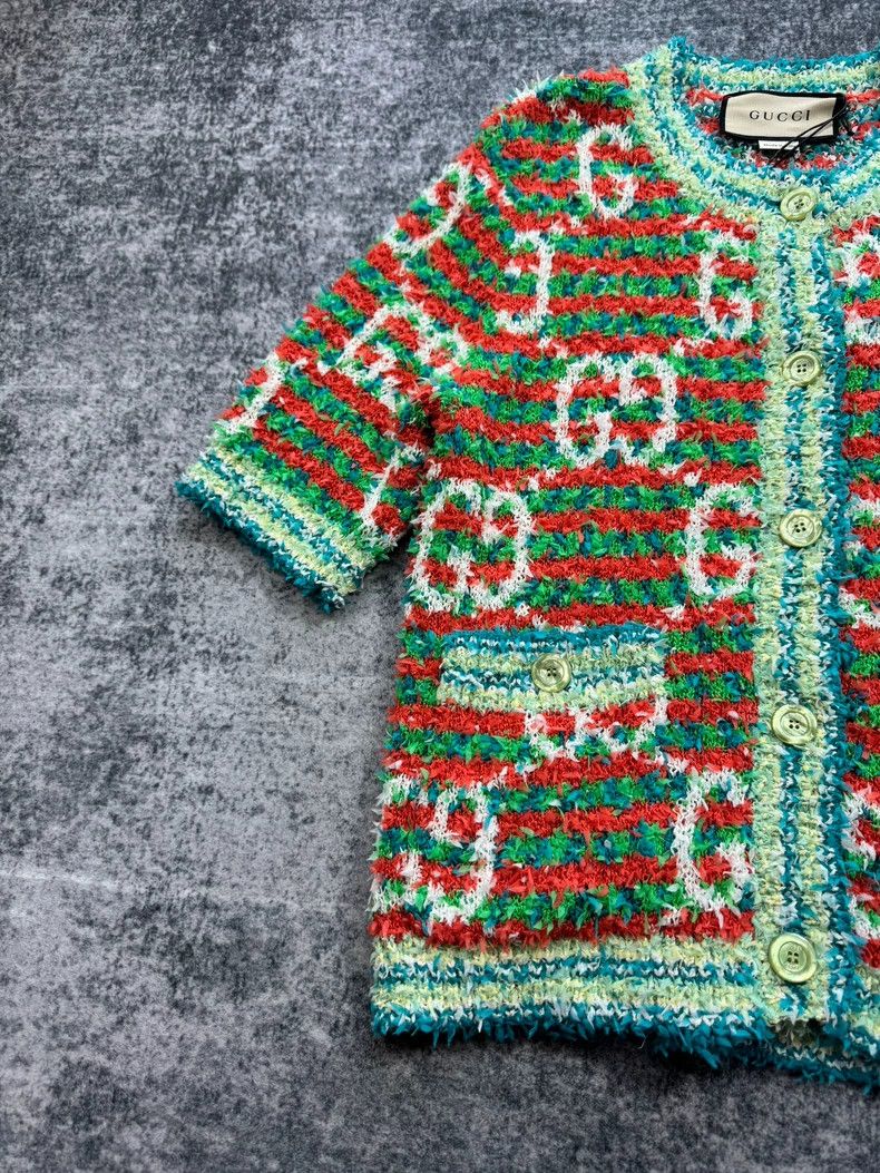Gucci Gucci Candy-colored knitted short-sleeved cardigan 2501-Nex Size US S / EU 44-46 / 1 - 4 Thumbnail