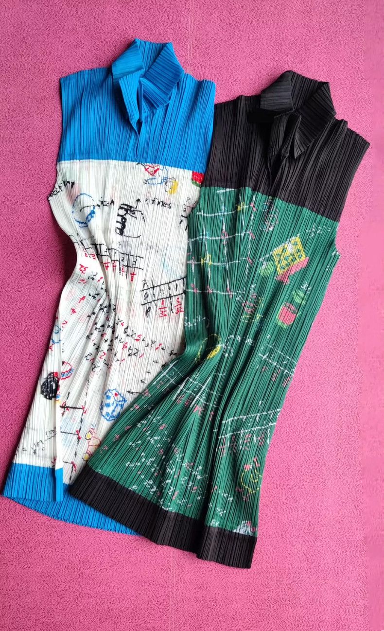 Issey Miyake Issey Miyake size:3 A vintage long vest with green blackbo Size M / US 6-8 / IT 42-44 - 1 Thumbnail