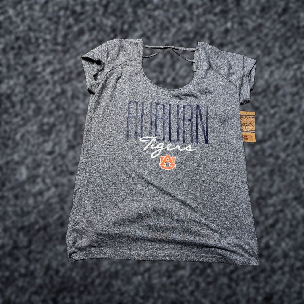 Vintage RIVALRY THREADS Auburn Tigers Shirt Women Medium Short Sleeve Gray M Size M / US 6-8 / IT 42-44 - 1 Thumbnail