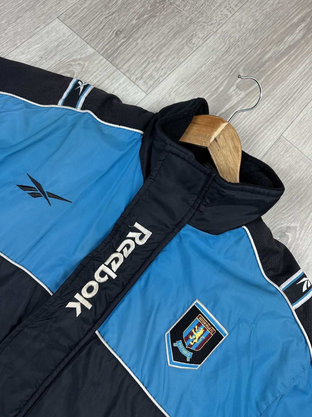 Reebok × Vintage Aston Villa football jacket 1998-99 Reebok Black Blue Adults Size US M / EU 48-50 / 2 - 5 Thumbnail