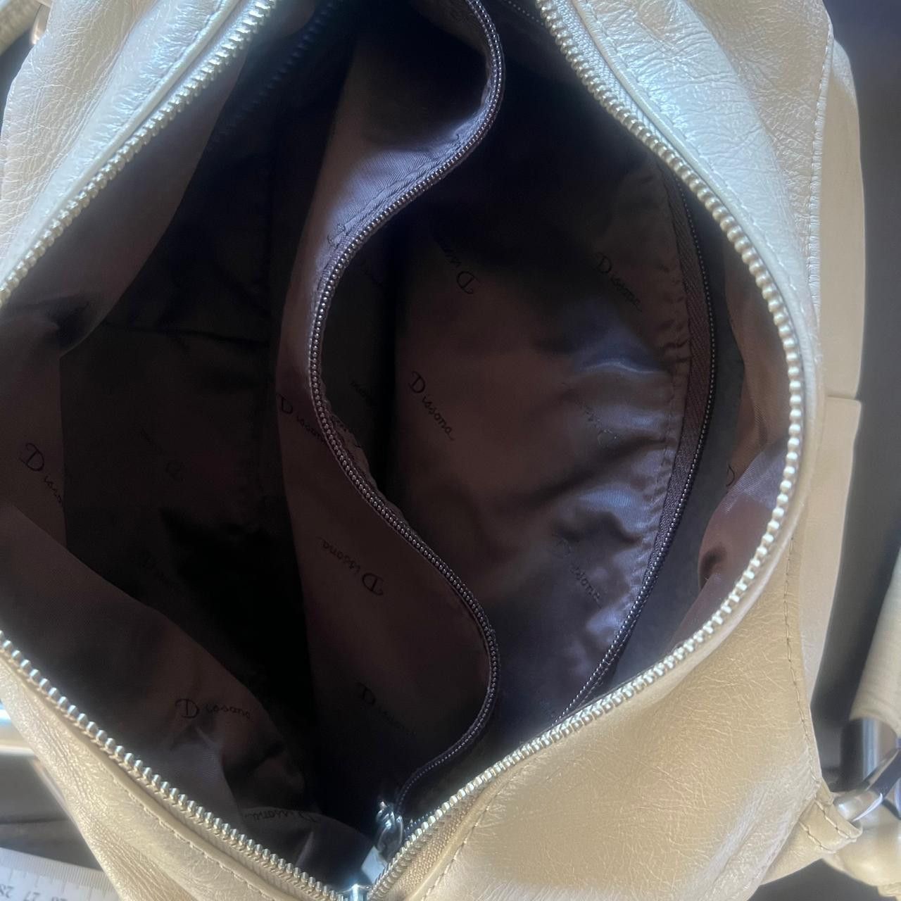 Other Dissona Leather Shoulder/Tote Bag – Cream Brown • Leather Size ONE SIZE - 6 Thumbnail