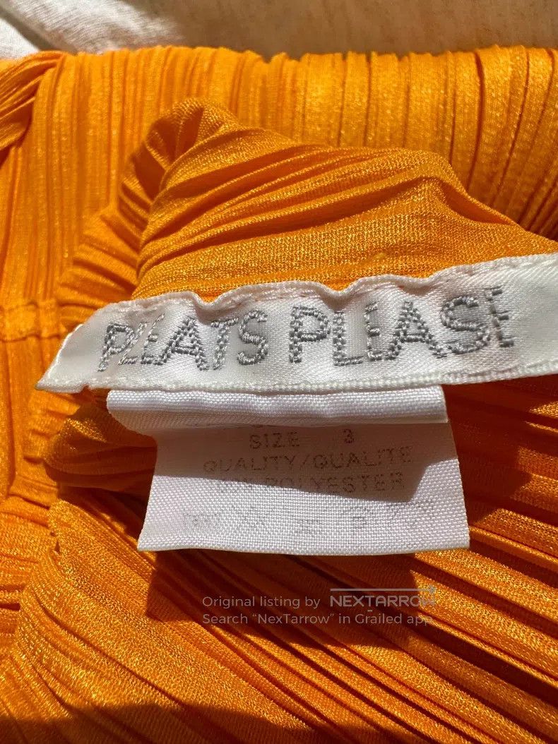 Issey Miyake Issey Miyake Orange Short Sleeve Top Size L / US 10 / IT 46 - 5 Thumbnail