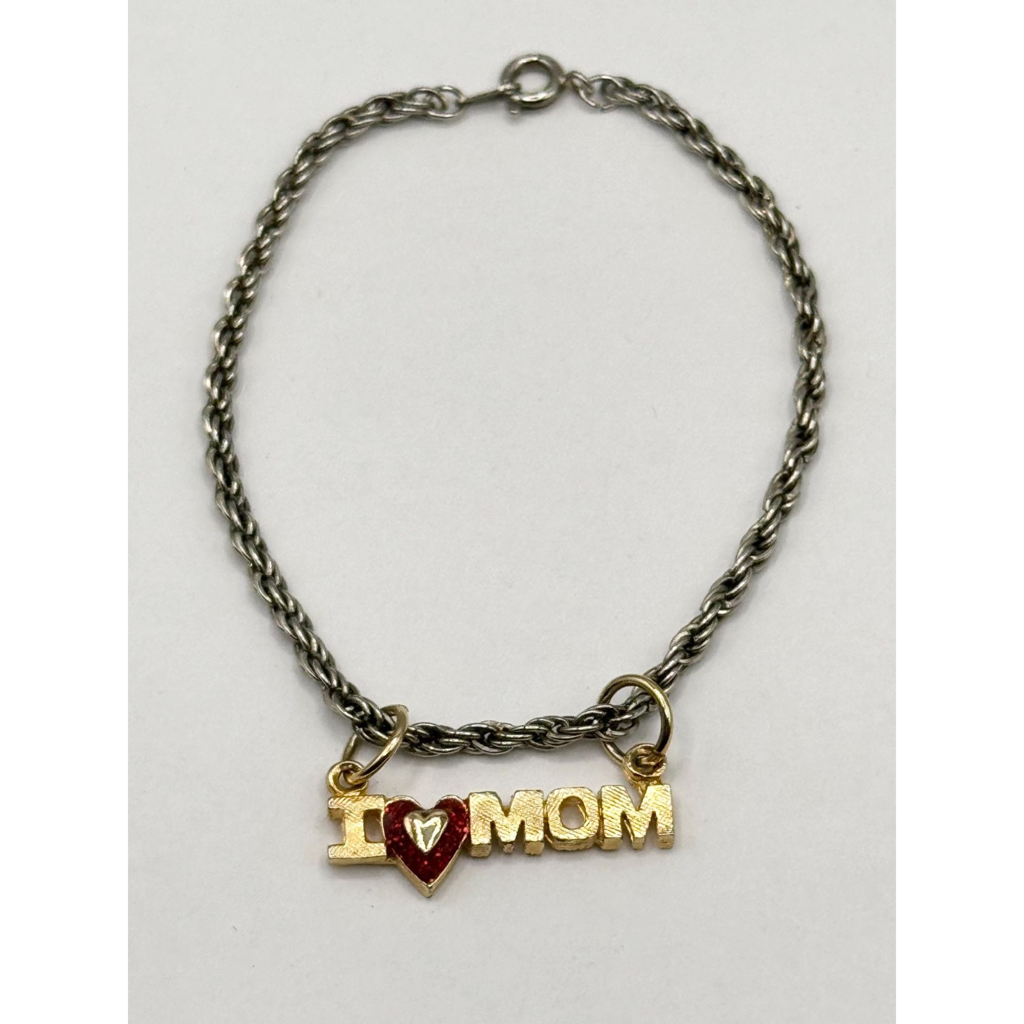 Vintage Vintage I love mom charm bracelet Size ONE SIZE - 3 Thumbnail