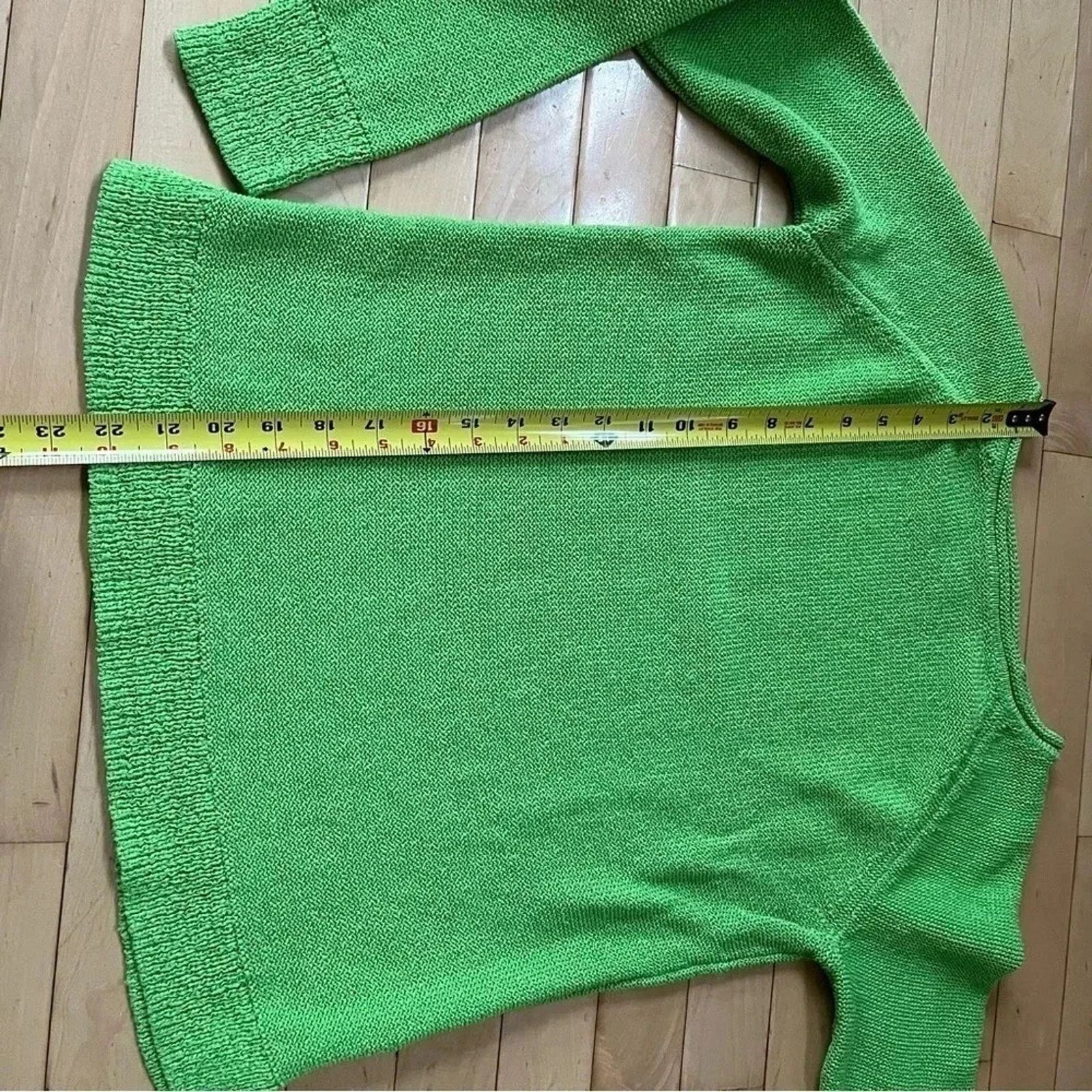 Chaps Chaps Lime Green Sweater Sz M Pullover Knit Size M / US 6-8 / IT 42-44 - 8 Thumbnail