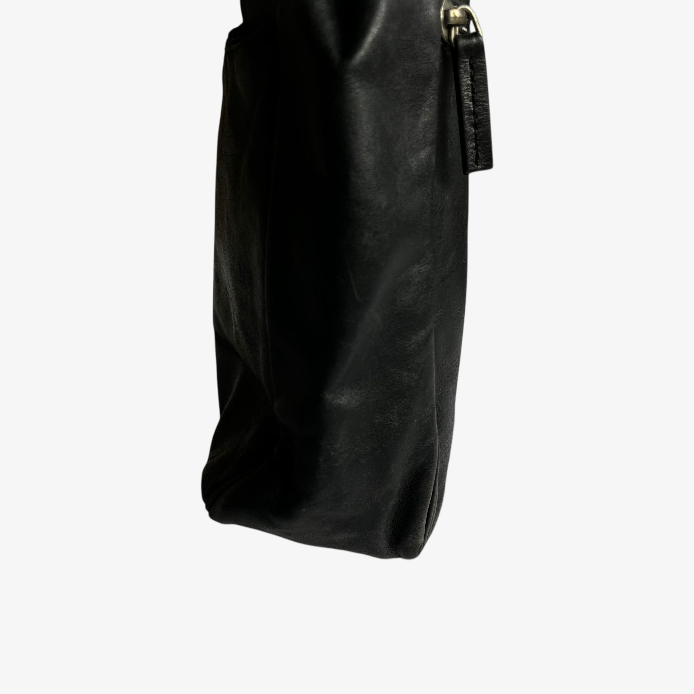 Other Vintage 80s Enny Black Leather Shoulder Bag Size ONE SIZE - 9 Thumbnail