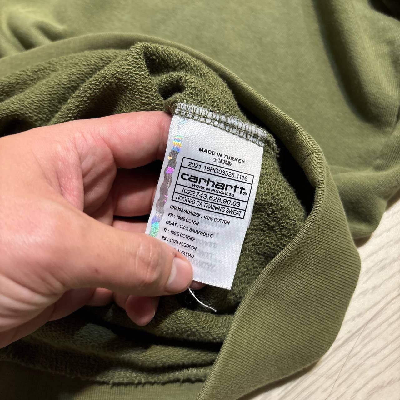 Carhartt Carhartt ARMY hoodie Size:L Size US L / EU 52-54 / 3 - 8 Thumbnail