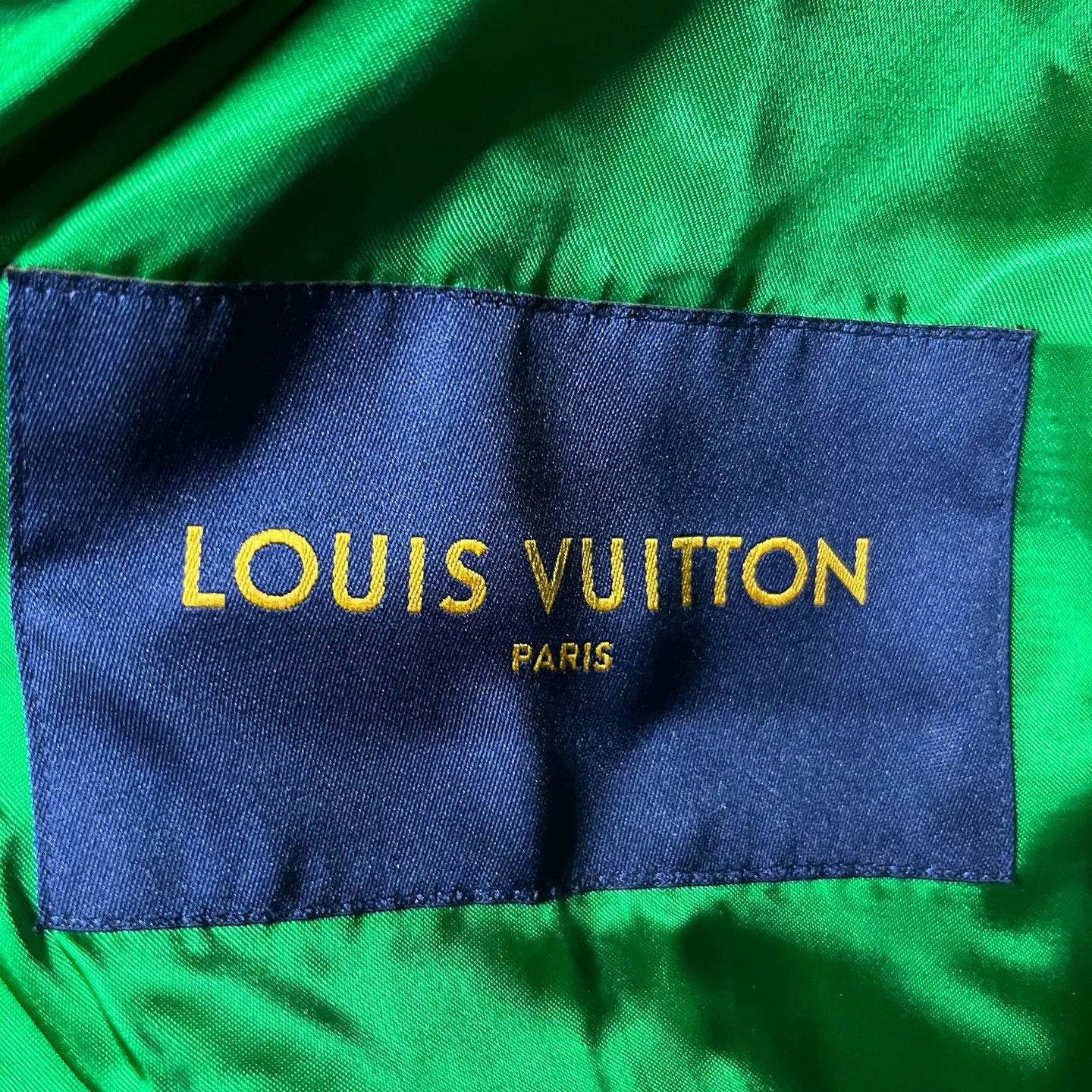 Louis Vuitton Louis Vuitton Green Letter Patchwork Baseball Jacket Size US L / EU 52-54 / 3 - 4 Thumbnail