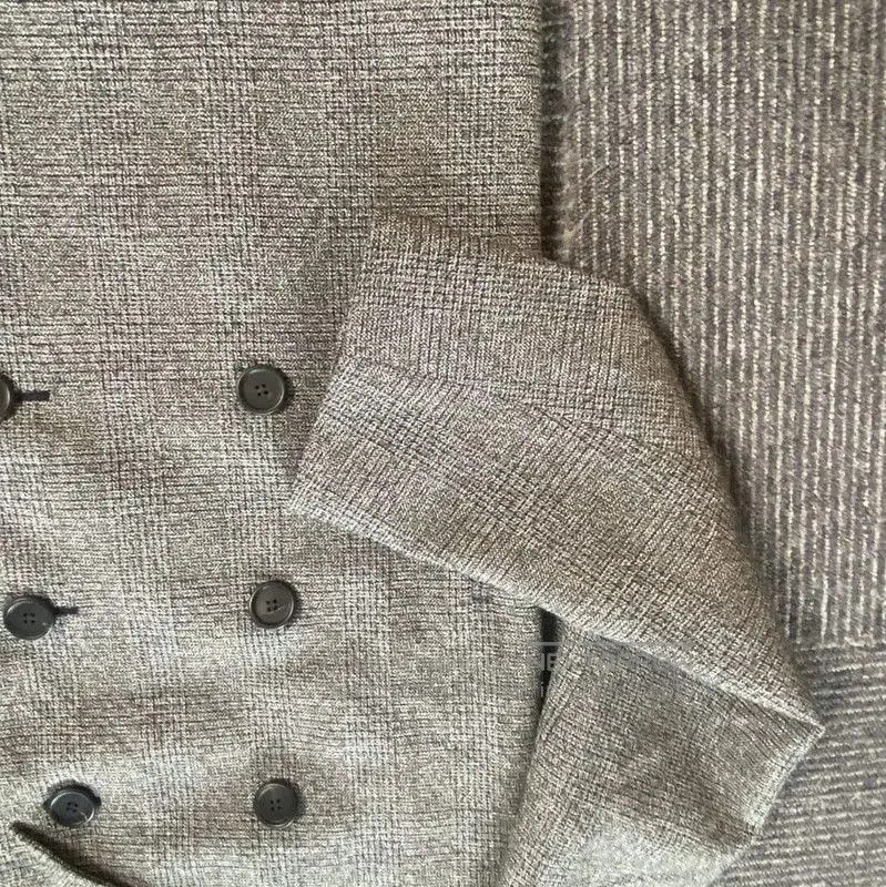Prada Prada Women’s Double-Breasted Cotton Coat in Dark Gray. Size M / US 6-8 / IT 42-44 - 4 Thumbnail