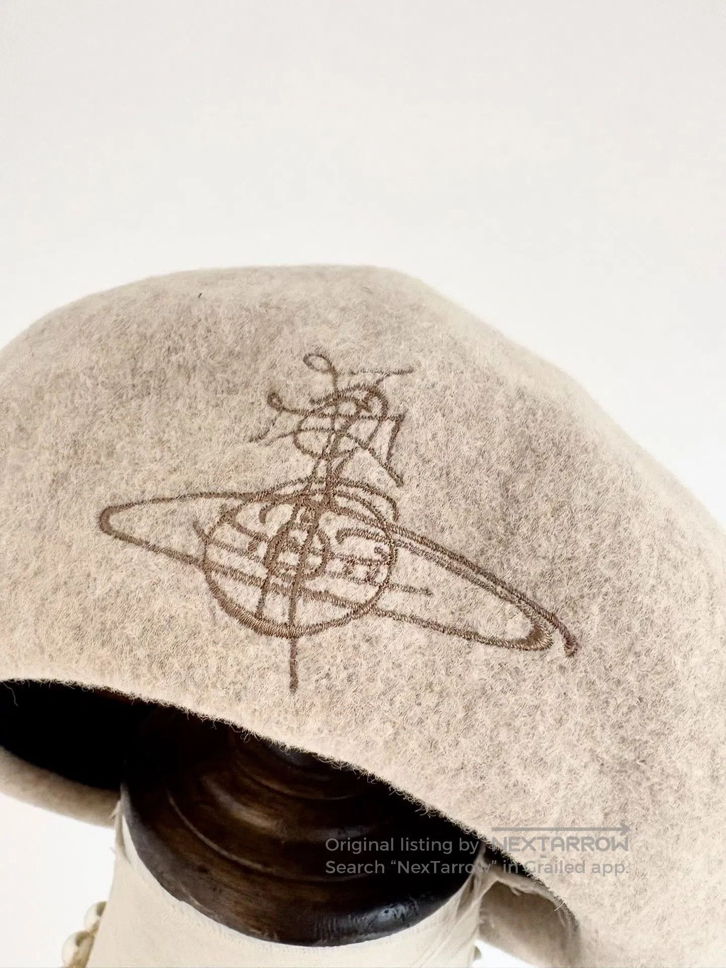 Vivienne Westwood Vivienne Westwood Vintage Oatmeal Saturn Beret. Size ONE SIZE - 2 Thumbnail