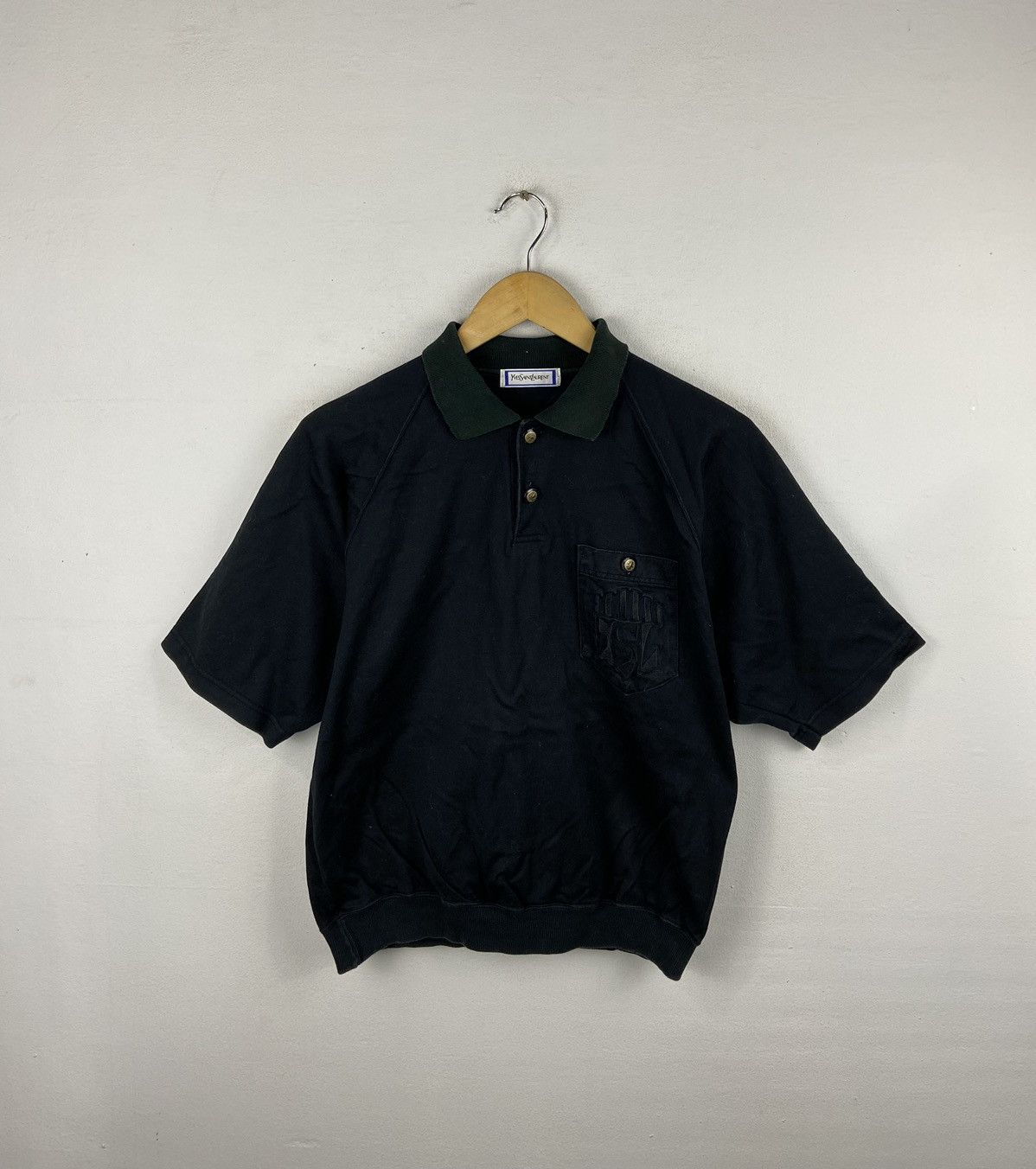 Yves Saint Laurent VINTAGE YVEST SAINT LAURENT PULLOVER COLLARED SWEATER Size M / US 6-8 / IT 42-44 - 1 Thumbnail