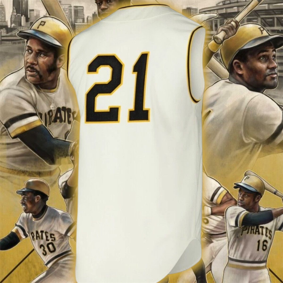 MLB × Mitchell & Ness Authentic Pittsburgh 🏴‍☠️ Pirates 1960 CLEMENTE Jersey Size US S / EU 44-46 / 1 - 7 Thumbnail