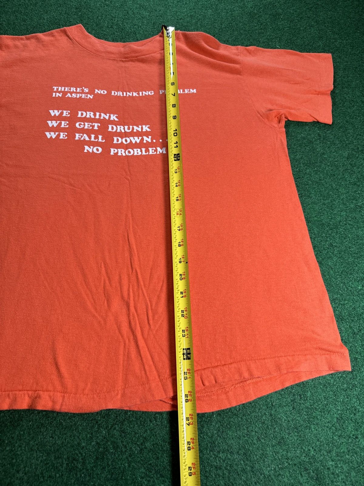 Vintage Vintage 70s Drinking Problem Alcoholic Funny Anvil T Shirt Size US XL / EU 56 / 4 - 7 Thumbnail