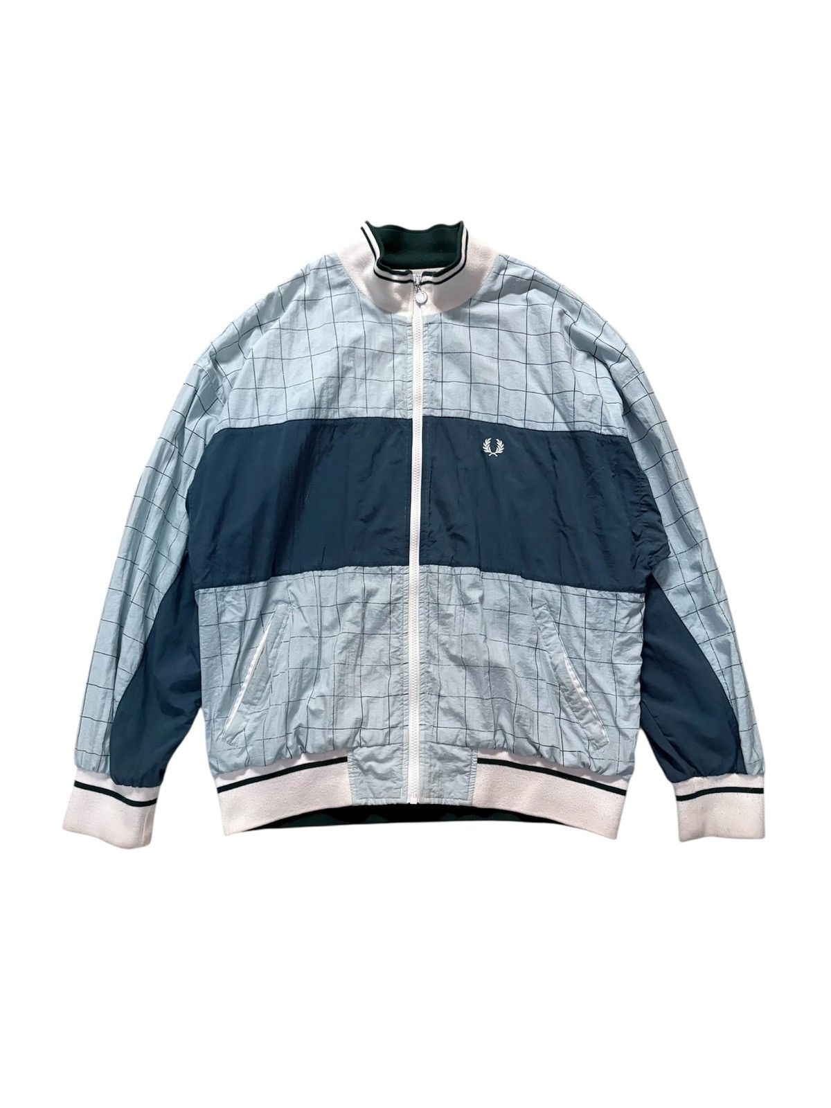 Fred Perry 90’s Fred Perry Zip Up Monogram Windbreaker Size US L / EU 52-54 / 3 - 2 Thumbnail