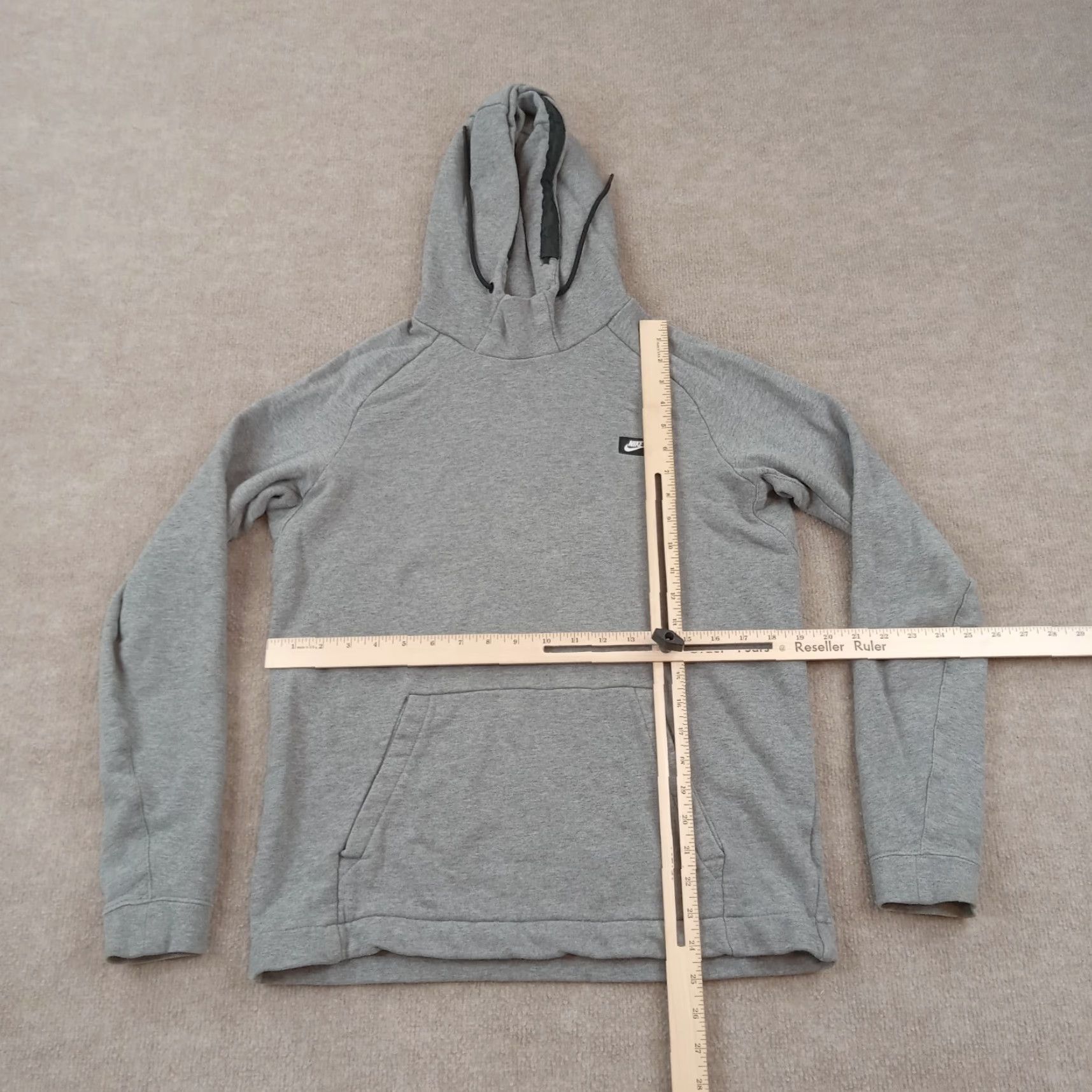 Nike Nike Hoodie Mens Medium Gray Pullover Sweatshirt Hooded Drawstring Casual Size US M / EU 48-50 / 2 - 2 Thumbnail
