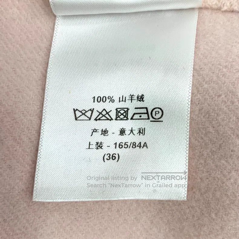 Dior Dior Pink cashmere lapel long-sleeved coat Size XS / US 0-2 / IT 36-38 - 8 Thumbnail