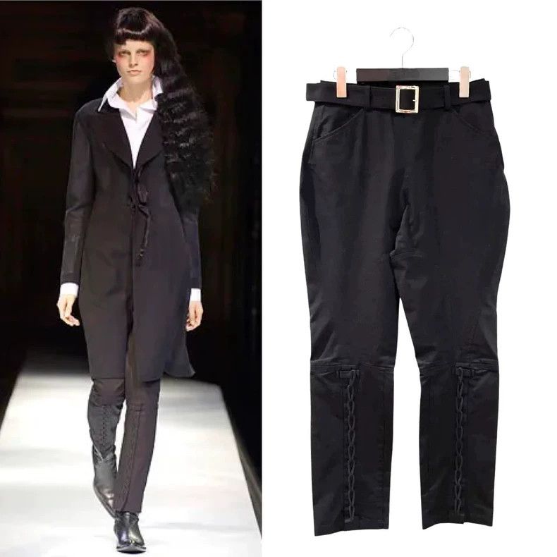 Yohji Yamamoto Yohji Yamamoto size 2 07 SS chain design pants Size US 28 / EU 44 - 1 Thumbnail