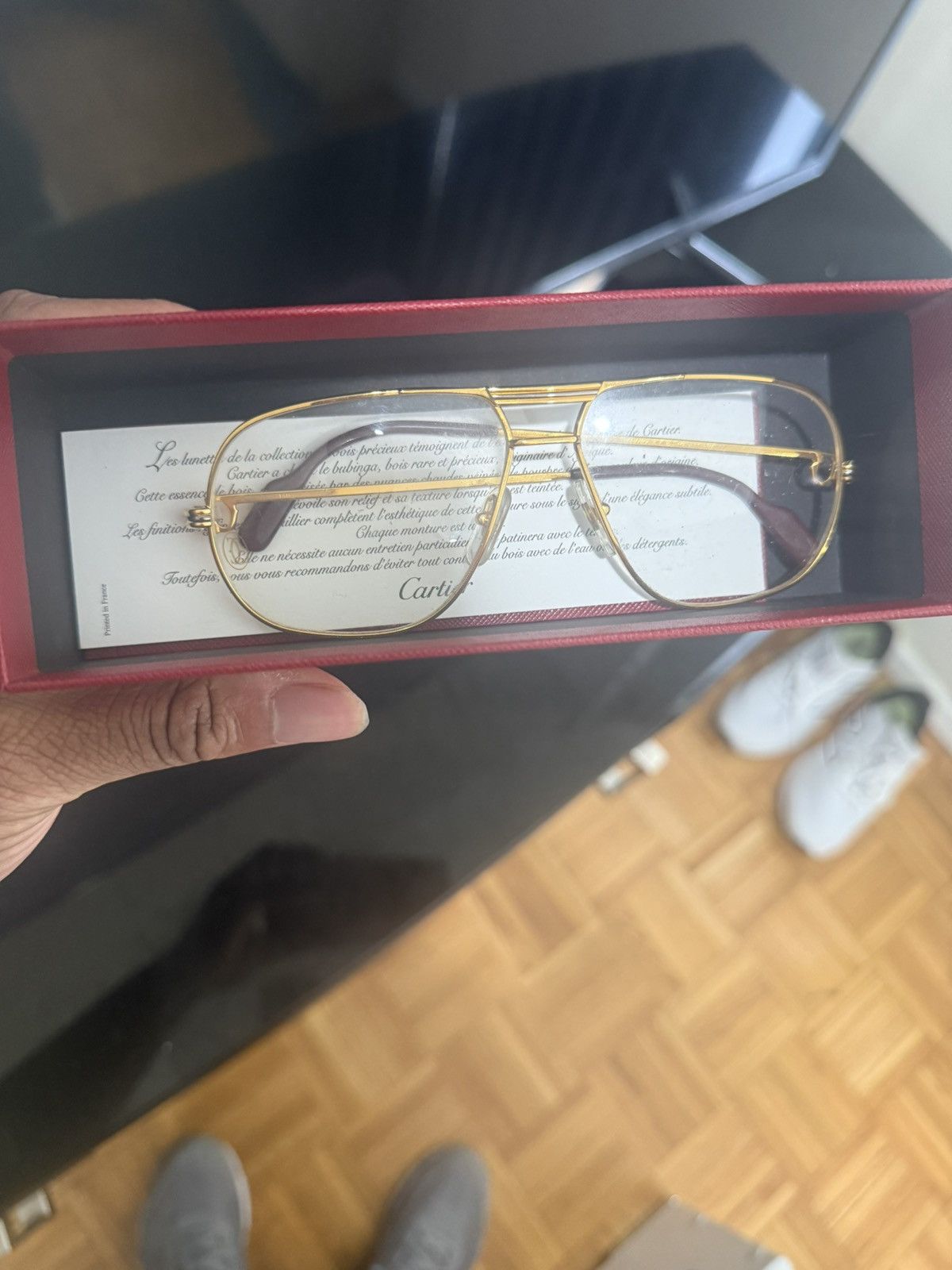 Cartier Cartier Vintage Gold Glasses Size ONE SIZE - 2 Thumbnail