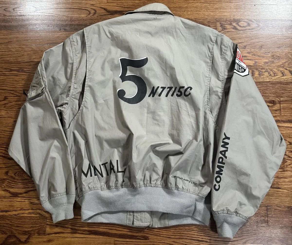 Avirex Vintage Avirex Grey Aviation Flight Jacket (Size XL ) Size US XL / EU 56 / 4 - 4 Thumbnail