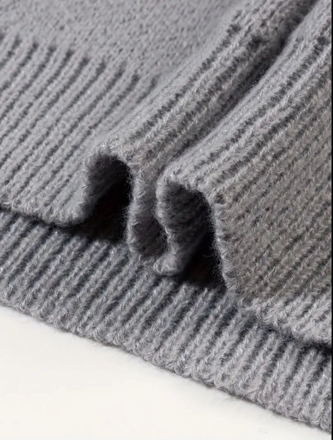 Other Grey oversized knitted sweater, comfortable and warm Size US M / EU 48-50 / 2 - 5 Thumbnail