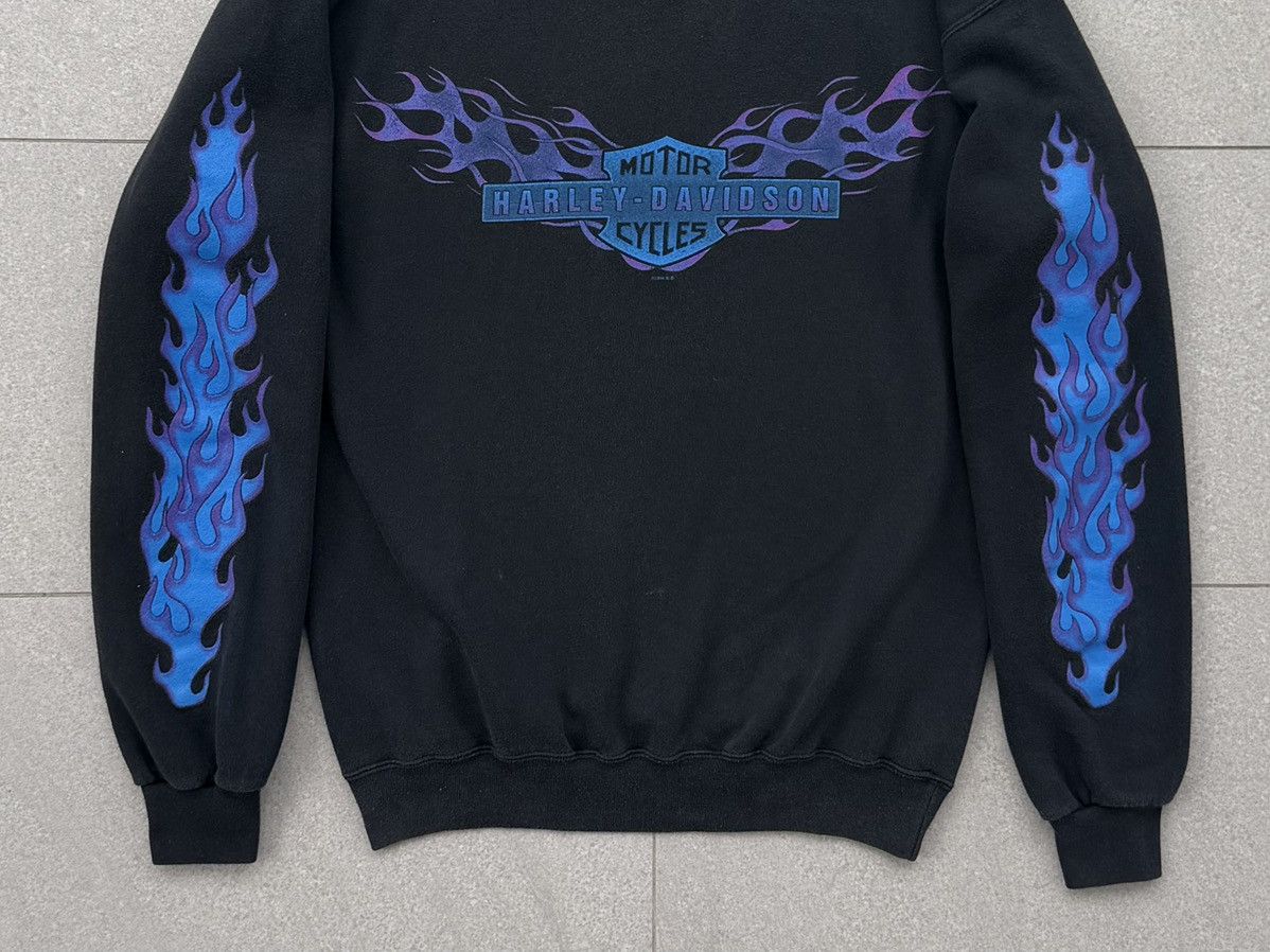 Harley Davidson 🔥VTG 90s Harley Davidson Motorcycle Long Sleeve Sweatshirt Size US M / EU 48-50 / 2 - 5 Thumbnail