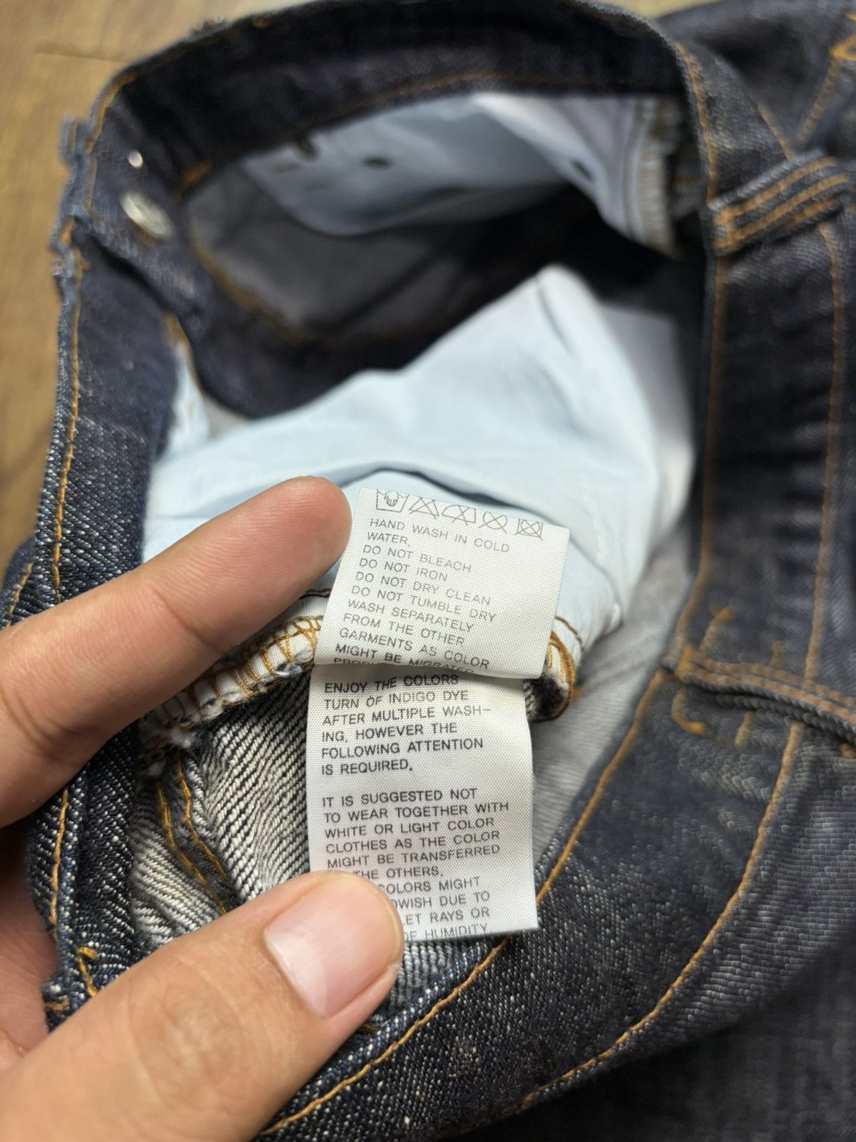 Issey Miyake Cabane de Zucca Assymetrical Zip Denim Pants Size US 32 / EU 48 - 9 Thumbnail
