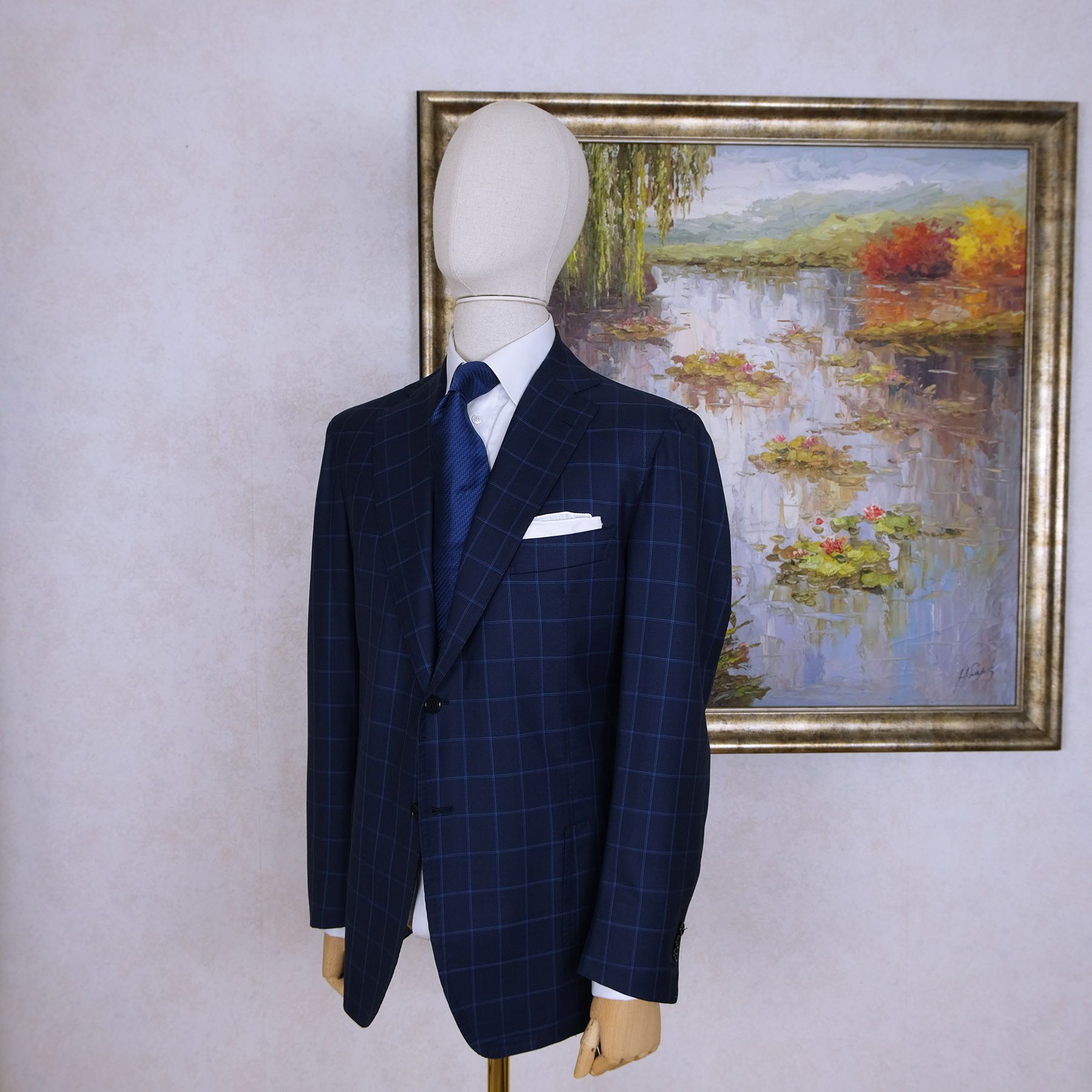 Other Giovanni Mattina, Blue blazer, Size 50, Bespoke, Napoli Size 40R - 2 Thumbnail