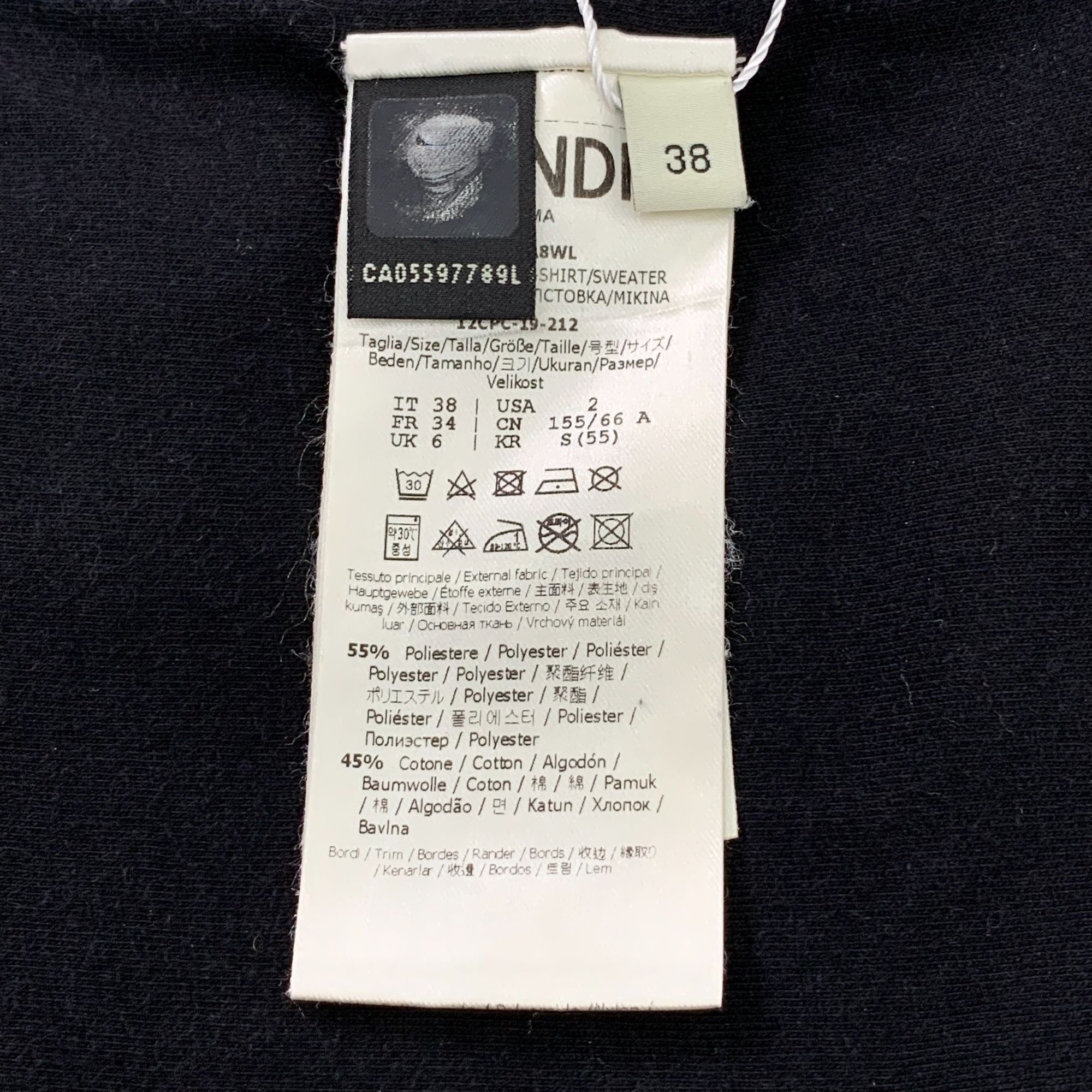 Fendi Fendi Black Logo Letter Zipper Jacket Size S 38 With Dust Ba Size S / US 4 / IT 40 - 5 Thumbnail