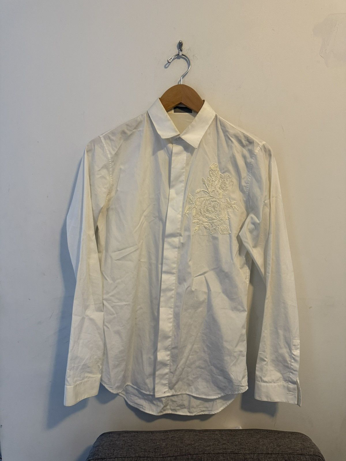 Dior Dior KVA flower shirt sz 37 Size US S / EU 44-46 / 1 - 1 Thumbnail