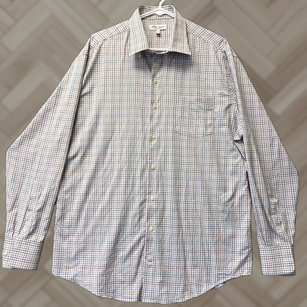 Peter Millar Peter Millar Button Shirt Summer Comfort Golf Men's L Plaid 58-40 Size US L / EU 52-54 / 3 - 1 Thumbnail