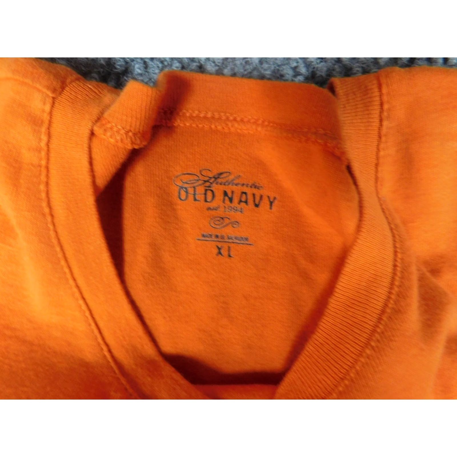 Old Navy Old Navy Blouse Shirt Womens XL Orange Halloween Cotton Short Sleeve Round Neck Pullover Basic Holiday - Mens? Size XL / US 12-14 / IT 48-50 - 5 Thumbnail