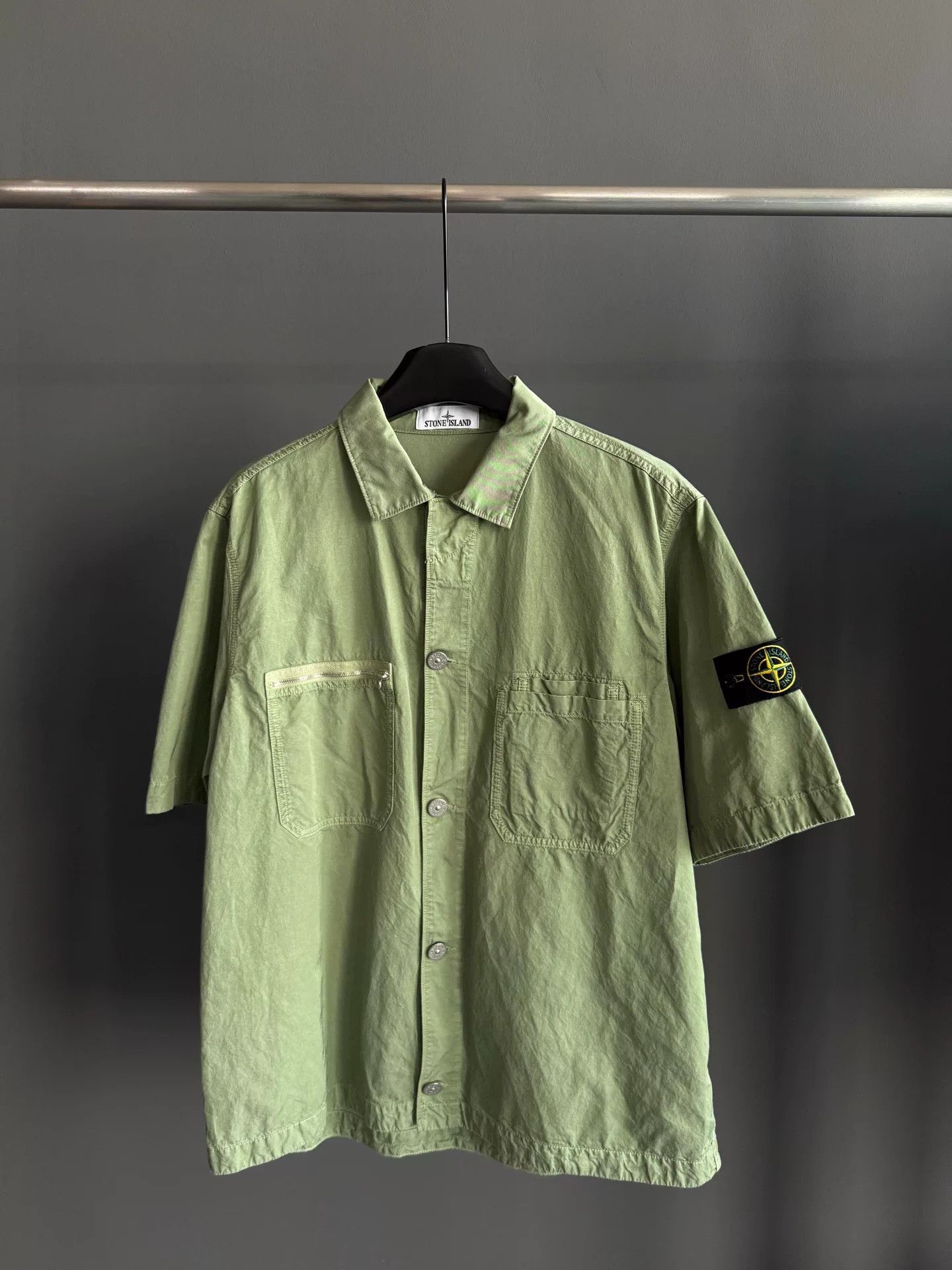 Stone Island Stone Island Green Shirt L Men Size US L / EU 52-54 / 3 - 1 Thumbnail