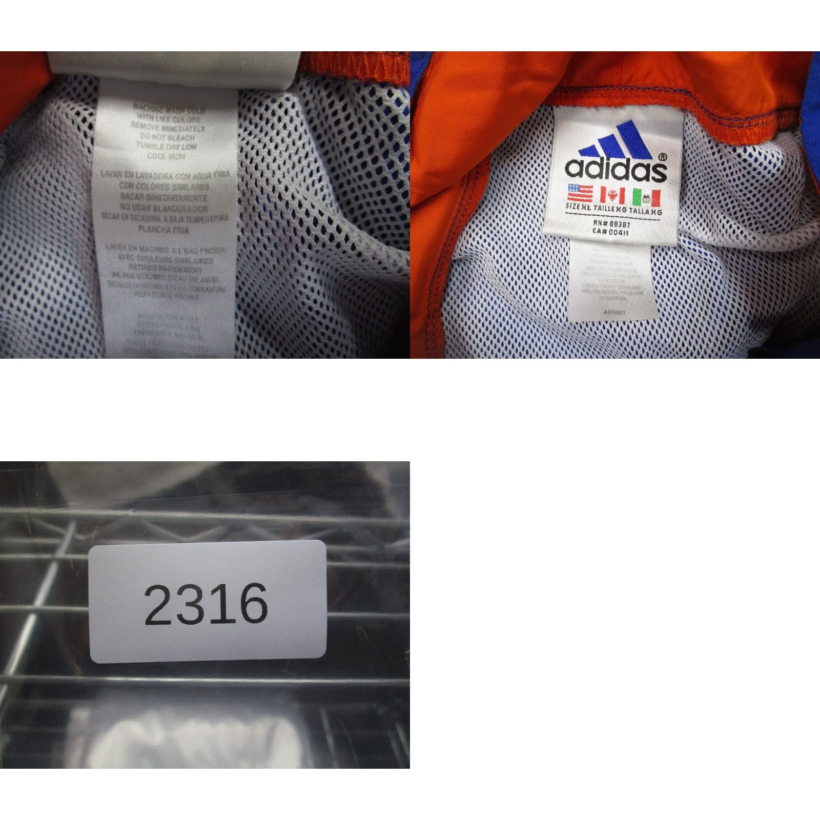Adidas VINTAGE adidas Jacket Men XL Blue Lightweight Hooded Windbreaker Y2K Size US XL / EU 56 / 4 - 8 Thumbnail